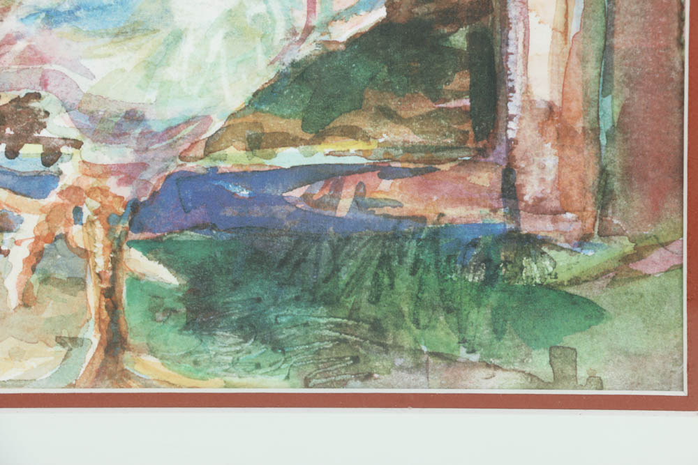 Offset Lithograph of Chickens