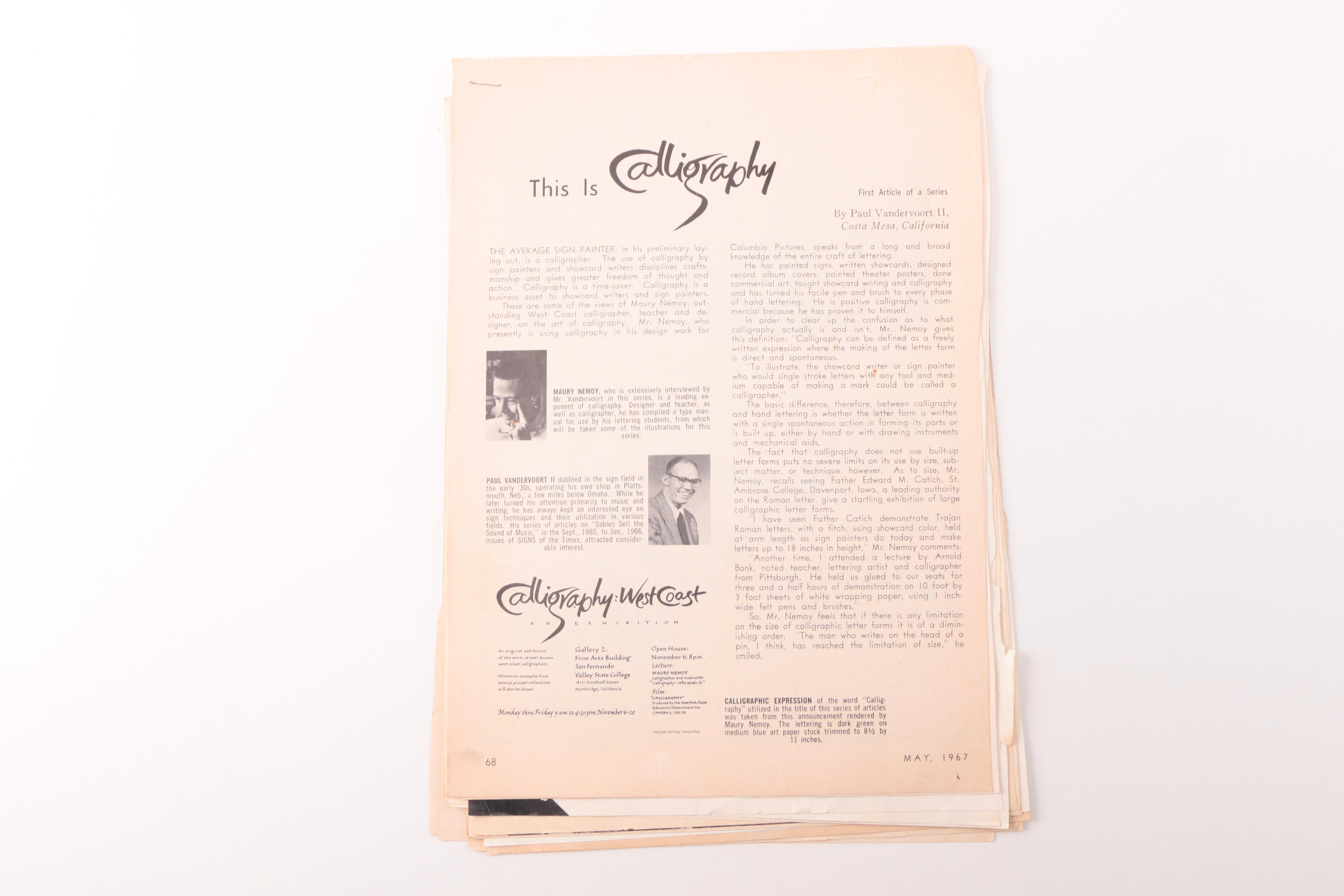 Typeface Booklets and Print Shop Manual