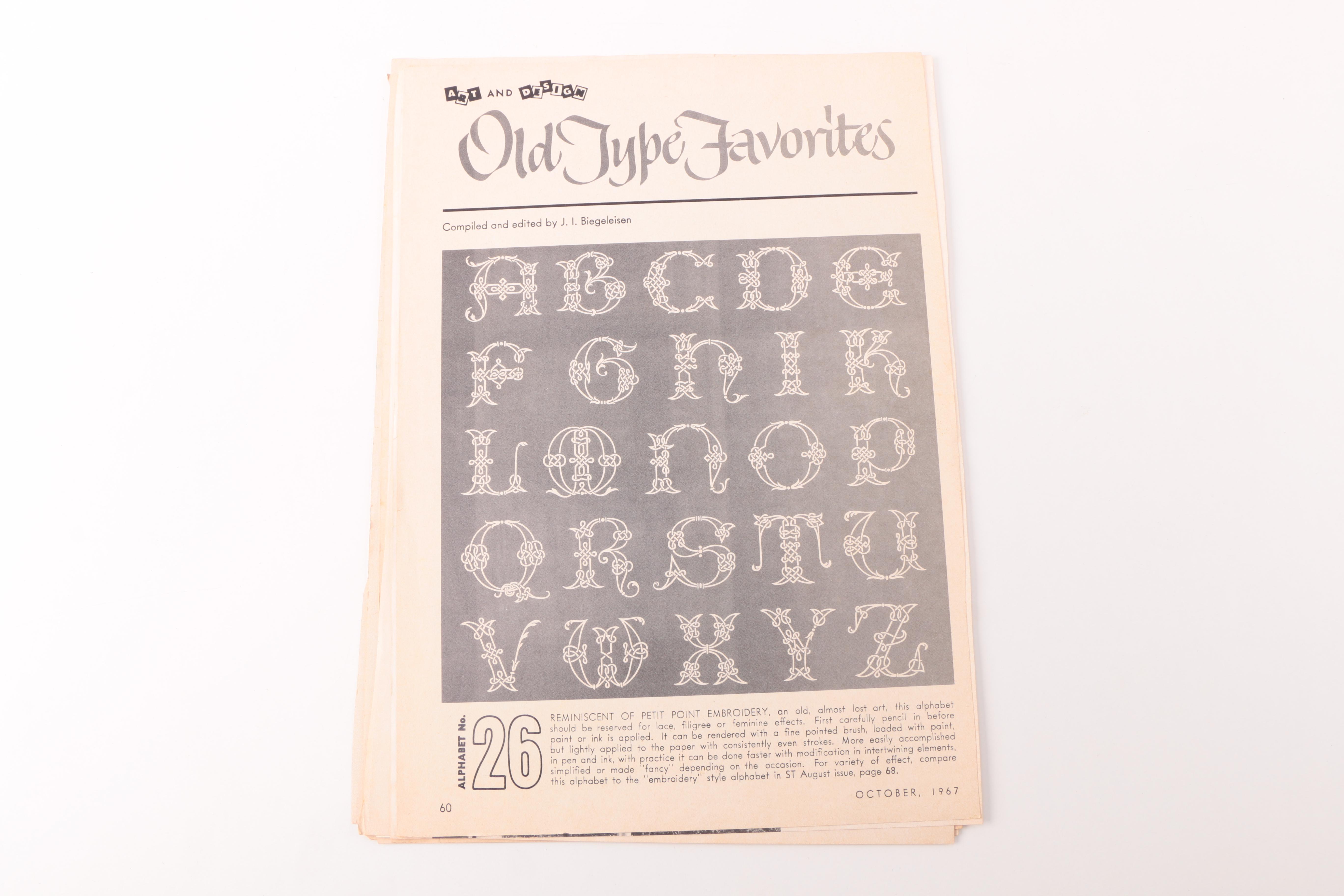 Typeface Booklets and Print Shop Manual