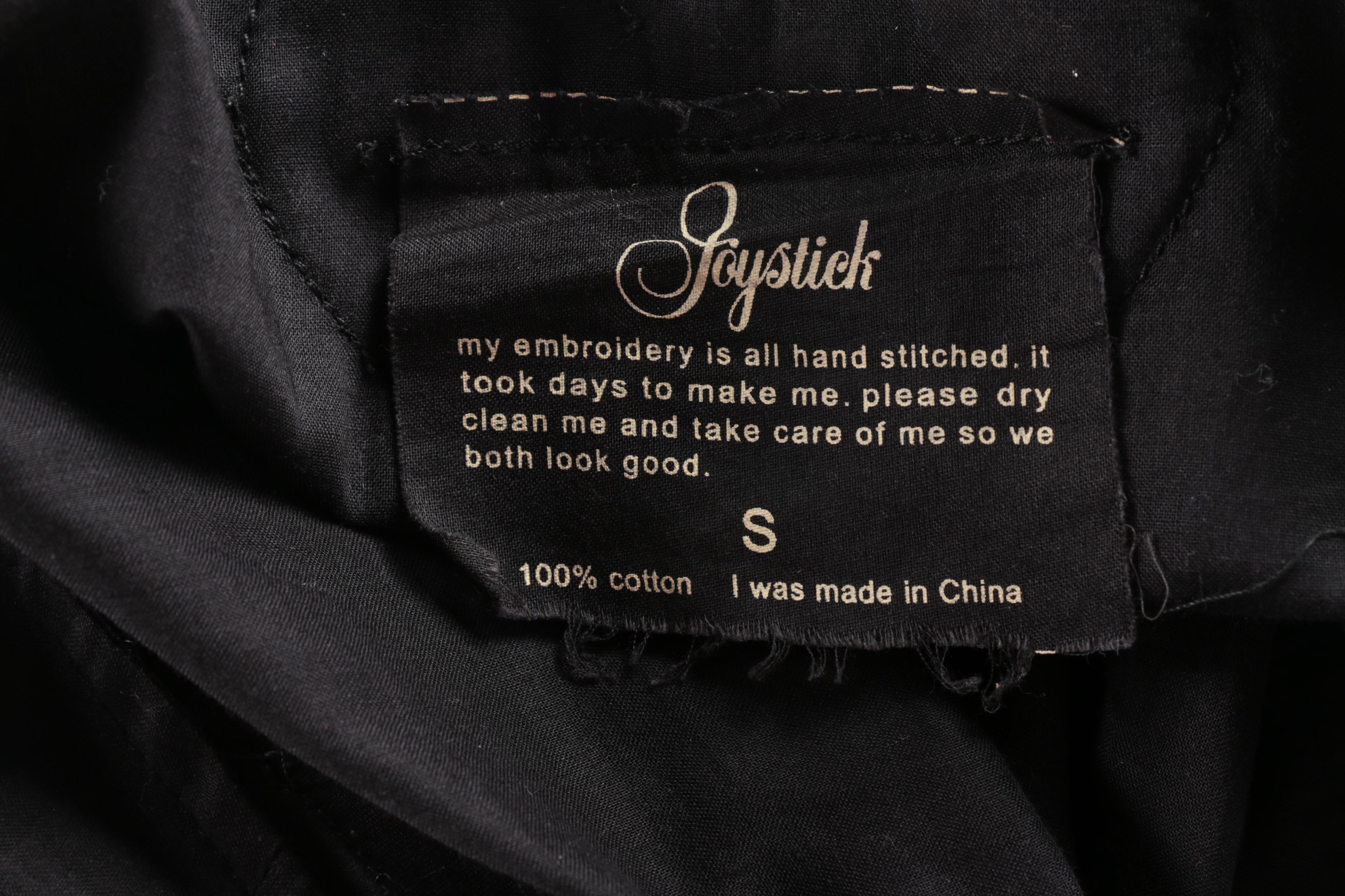 Joystick Hand Embroidered Dress