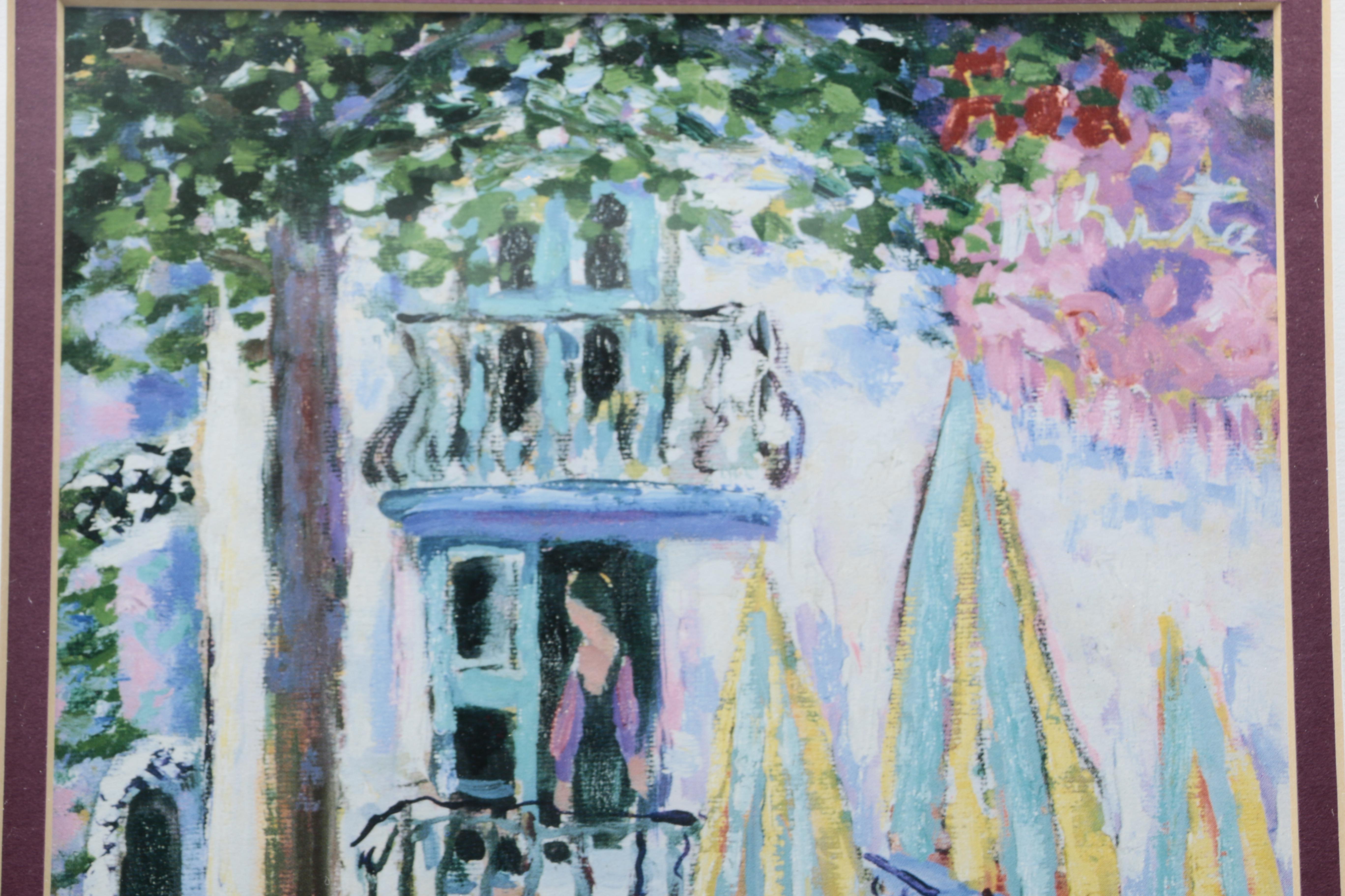 Guy Begin Offset Lithograph on Paper "Le Cafe"