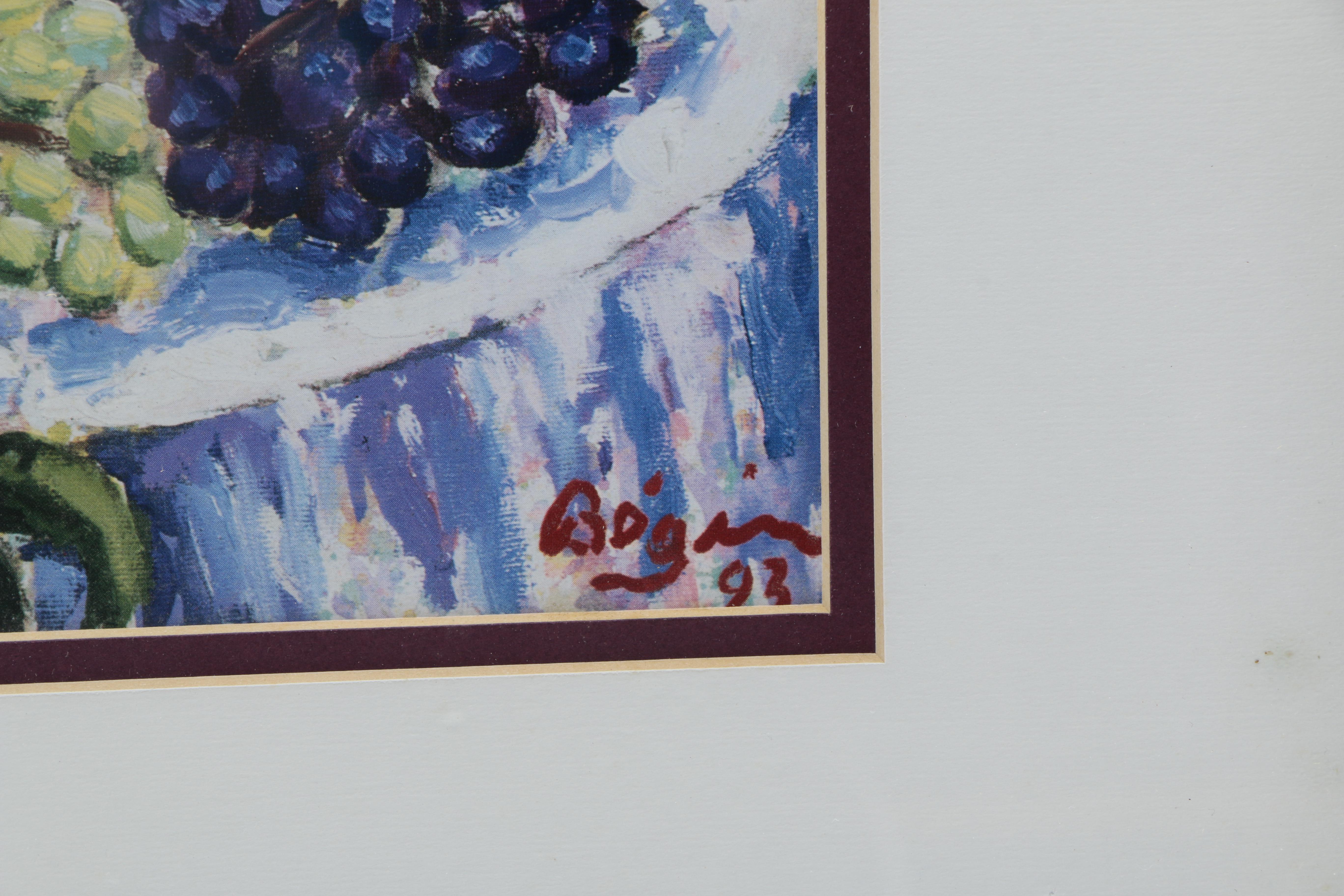 Guy Begin Offset Lithograph on Paper "Le Cafe"