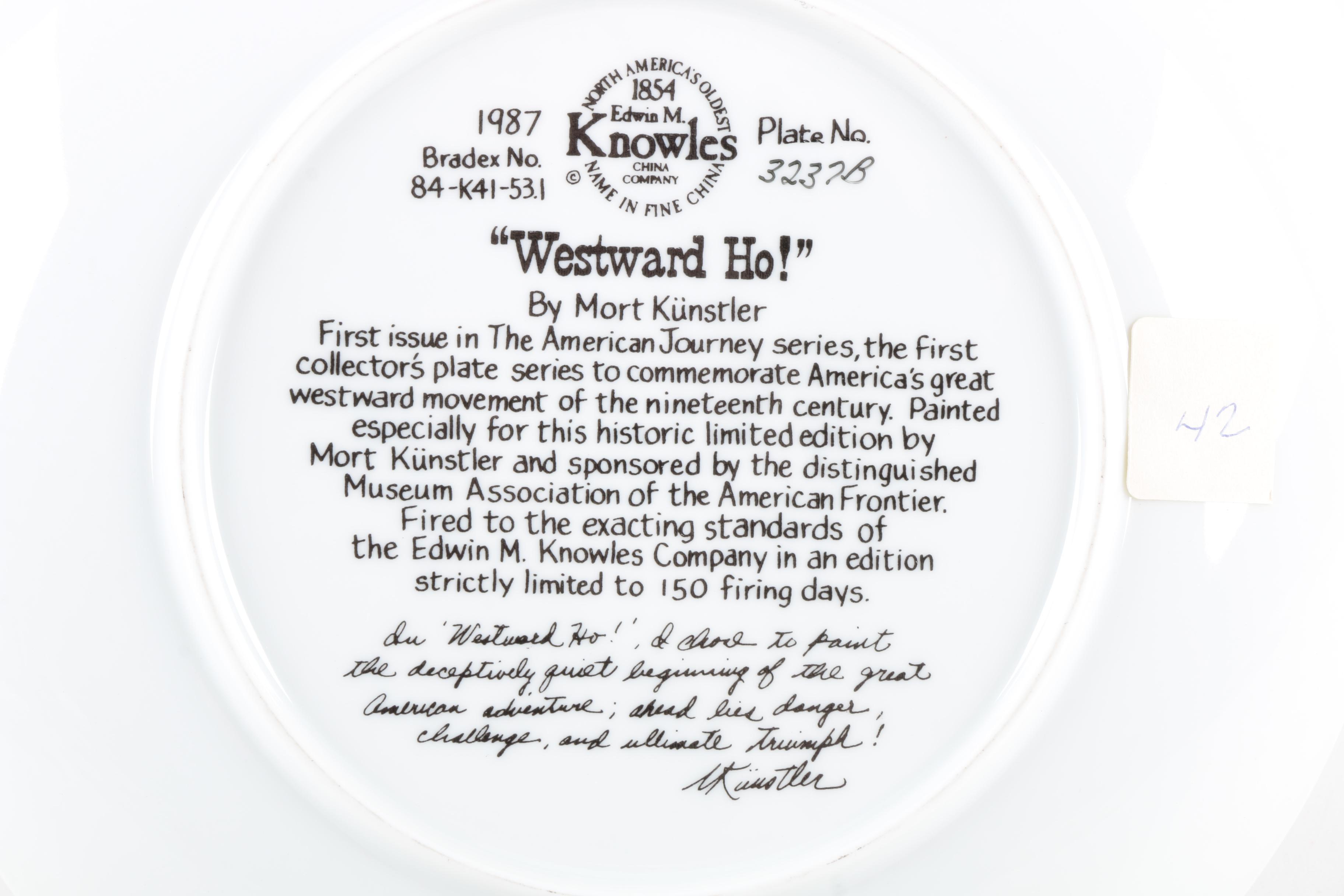 Assortment of Collectors Plates With COA