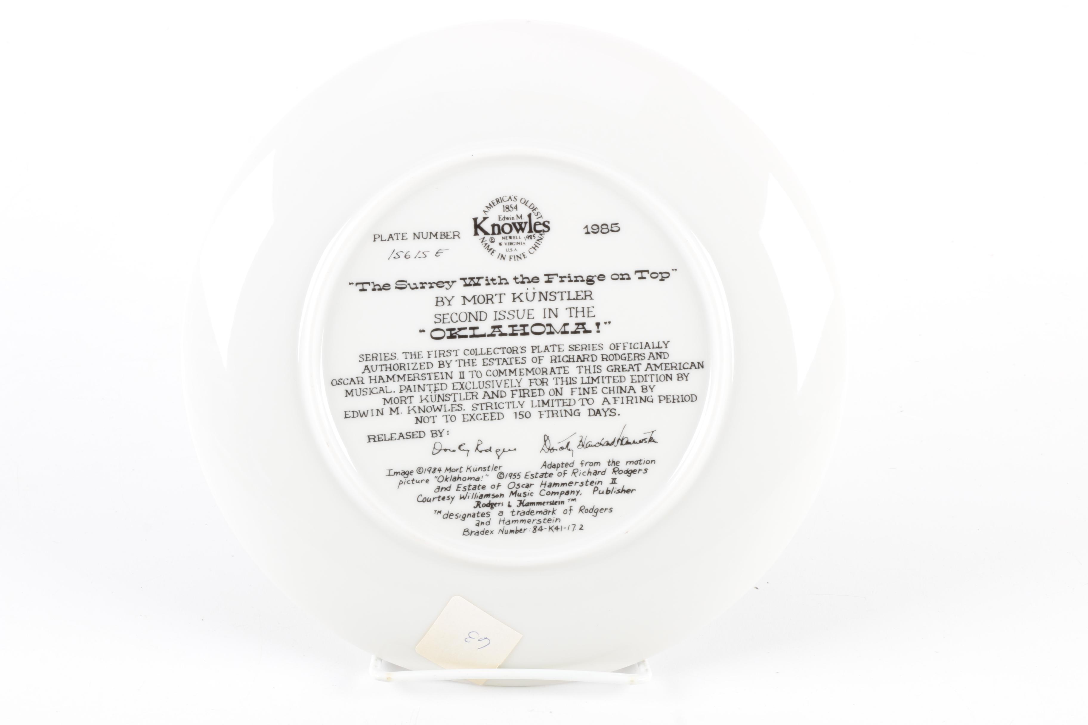 Assortment of Collectors Plates With COA