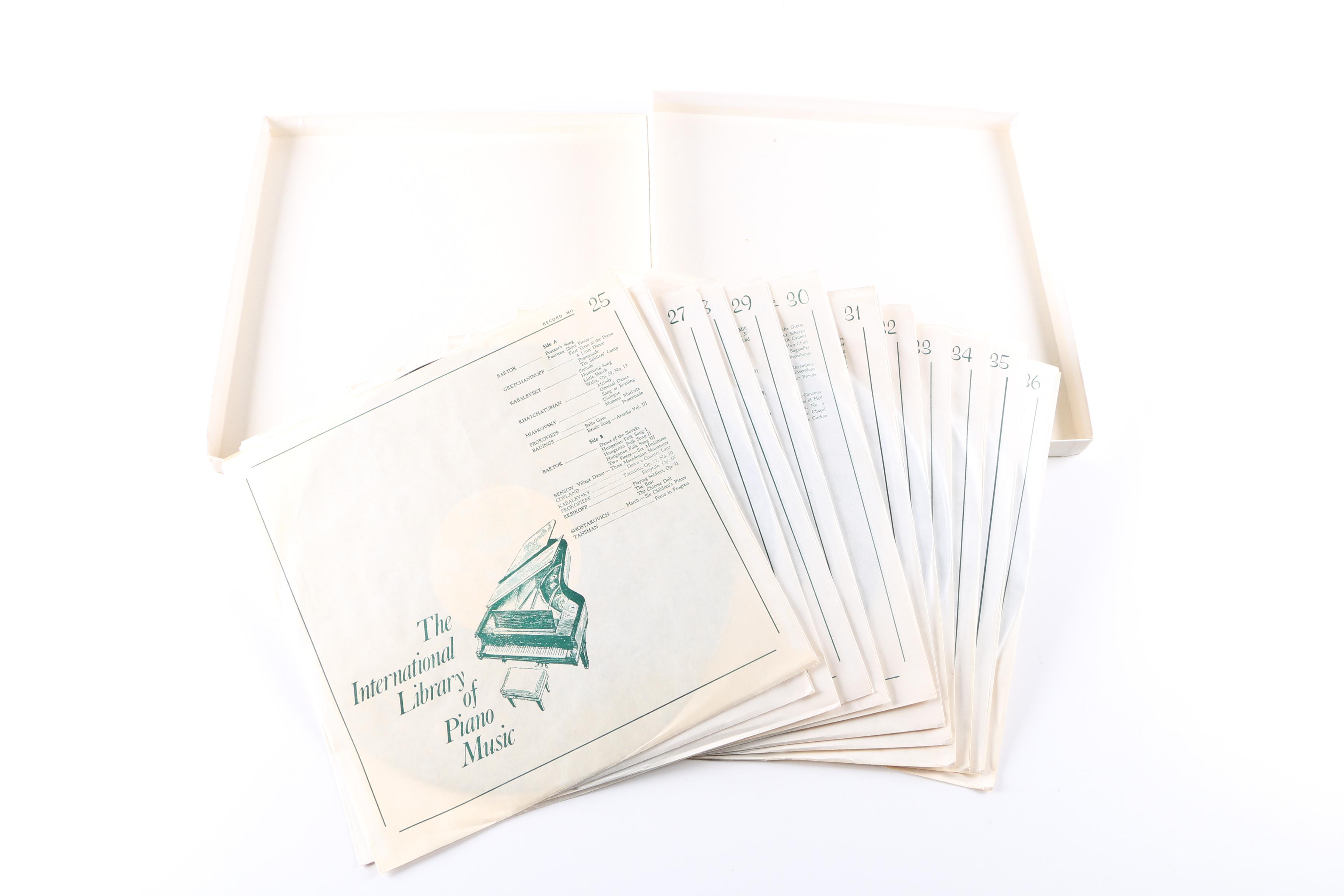 International Library of Piano Music LP Box Sets