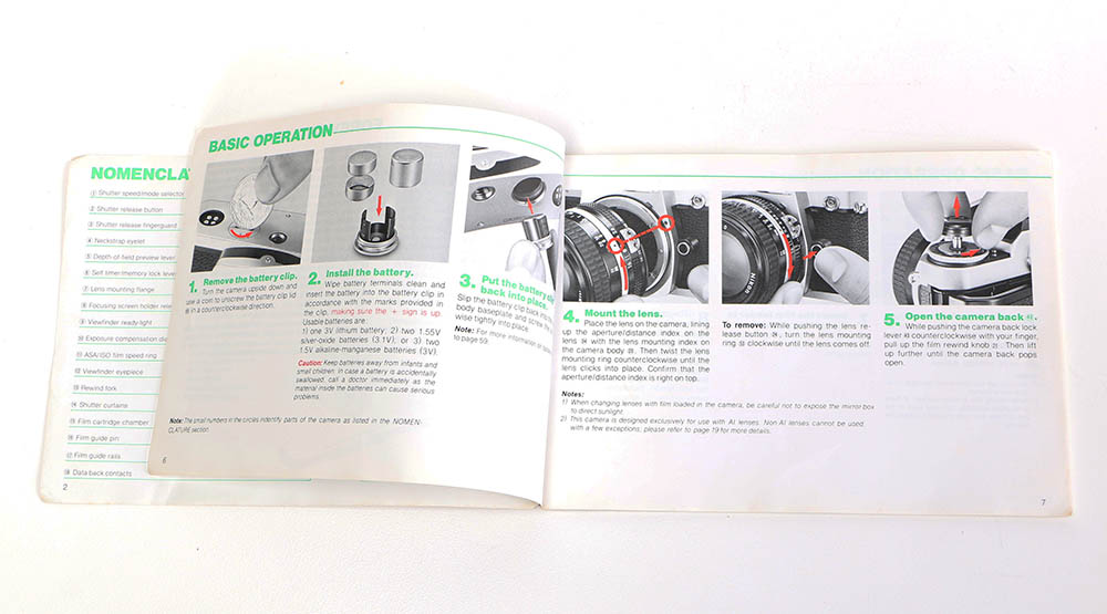 Nikon FE2 Camera with Accessories