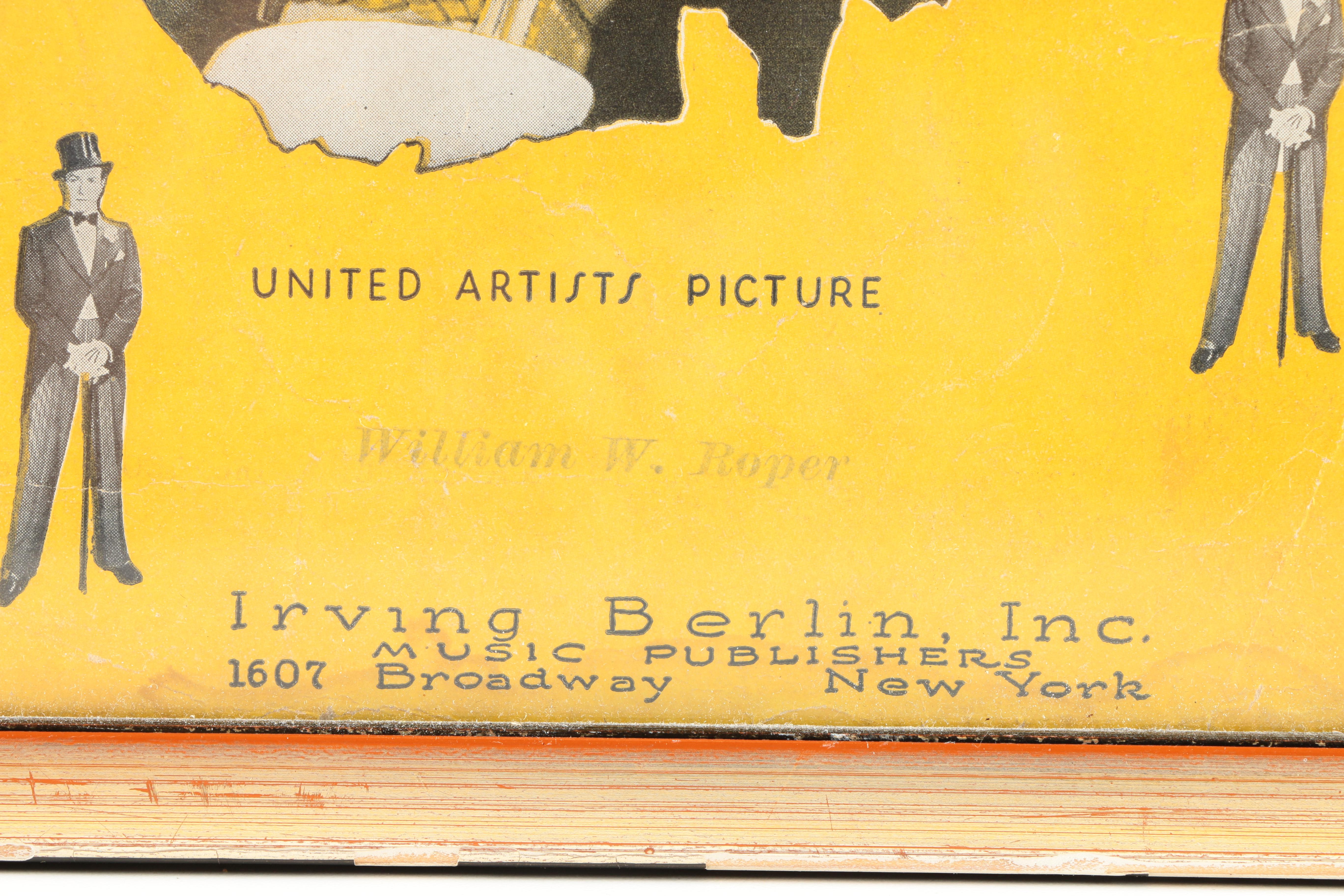 Halftone and Lithograph Music Advertisements