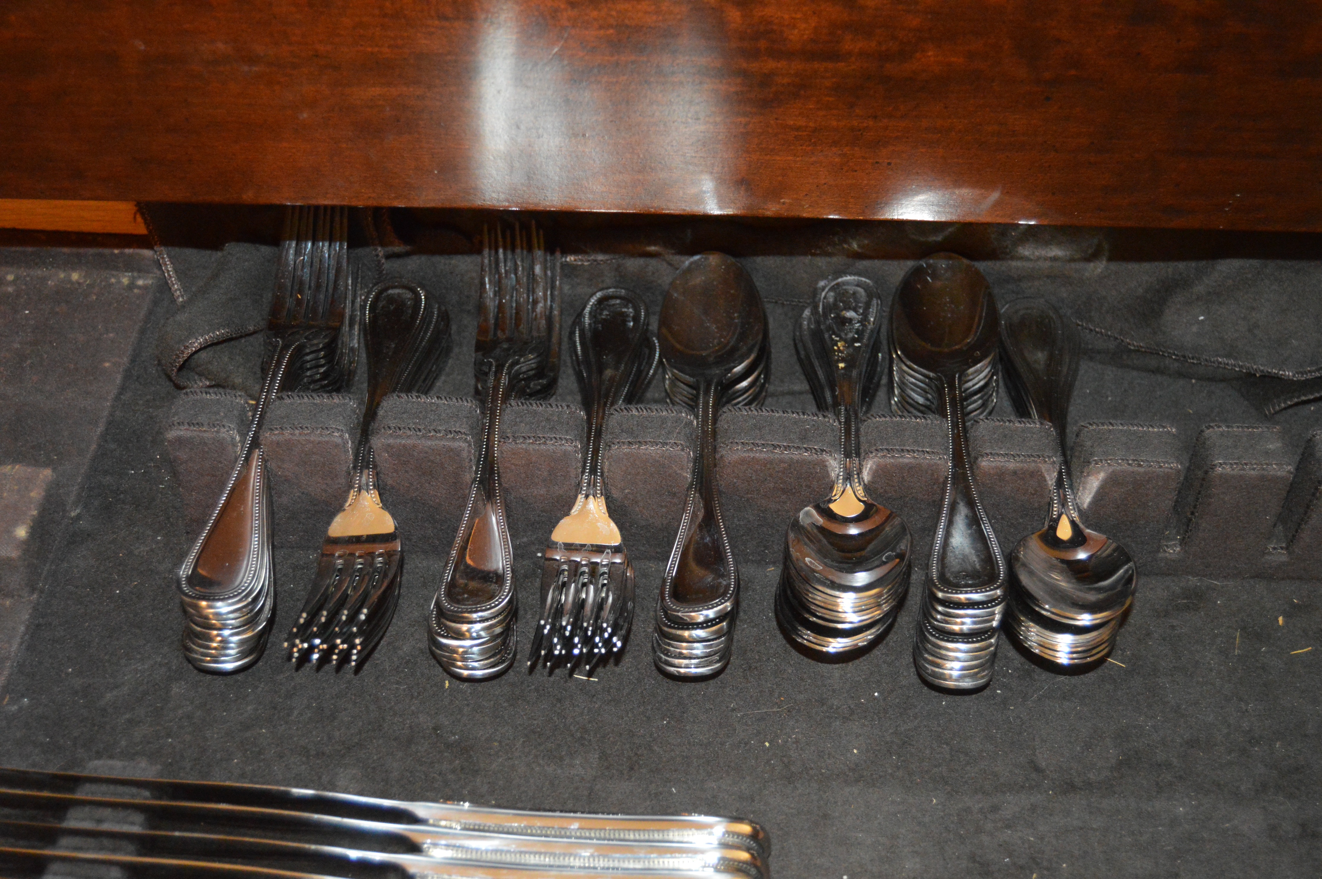 Pottery Barn "Adele" Stainless Flatware, Service for Thirty-Six