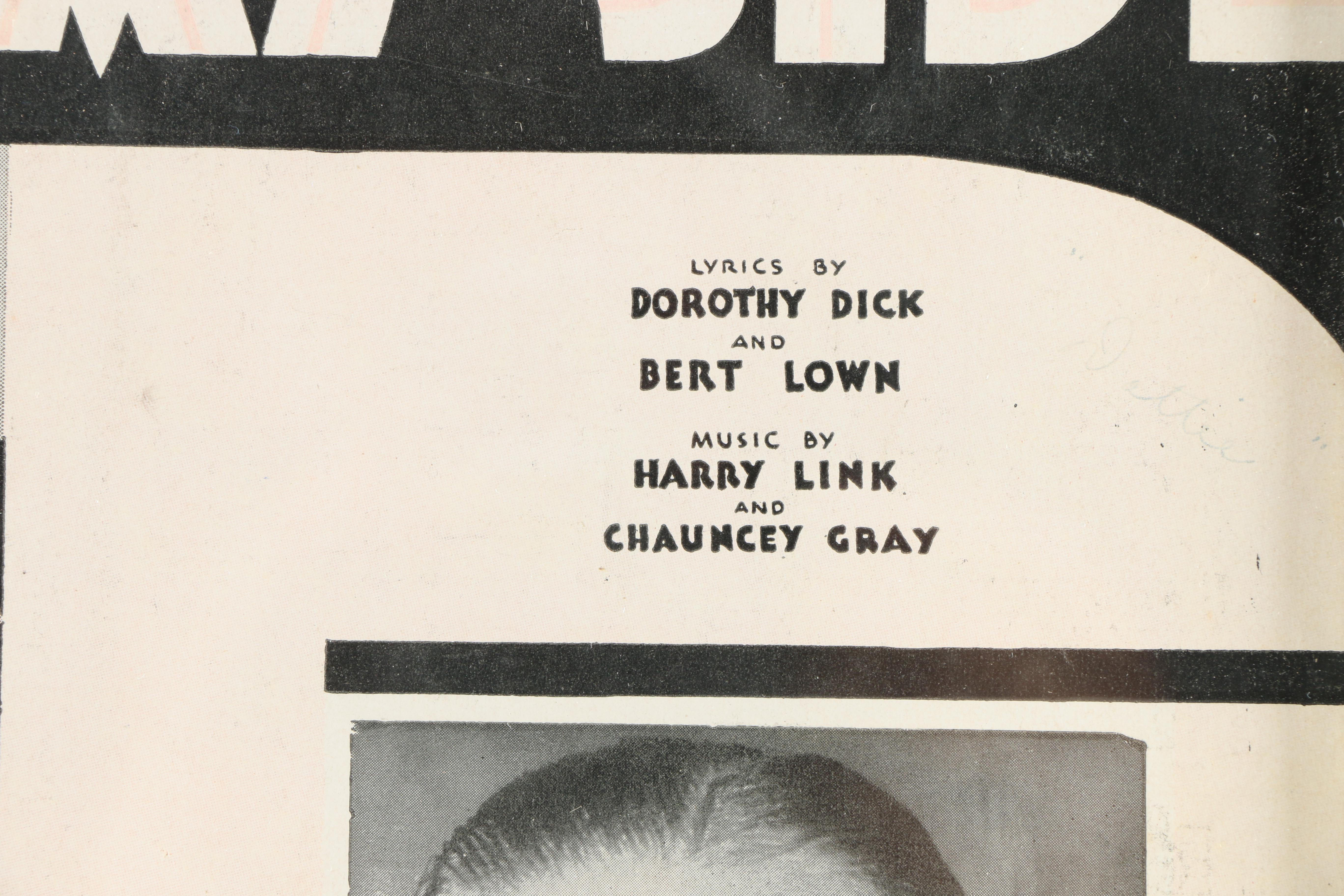 Halftone and Lithograph Music Advertisements