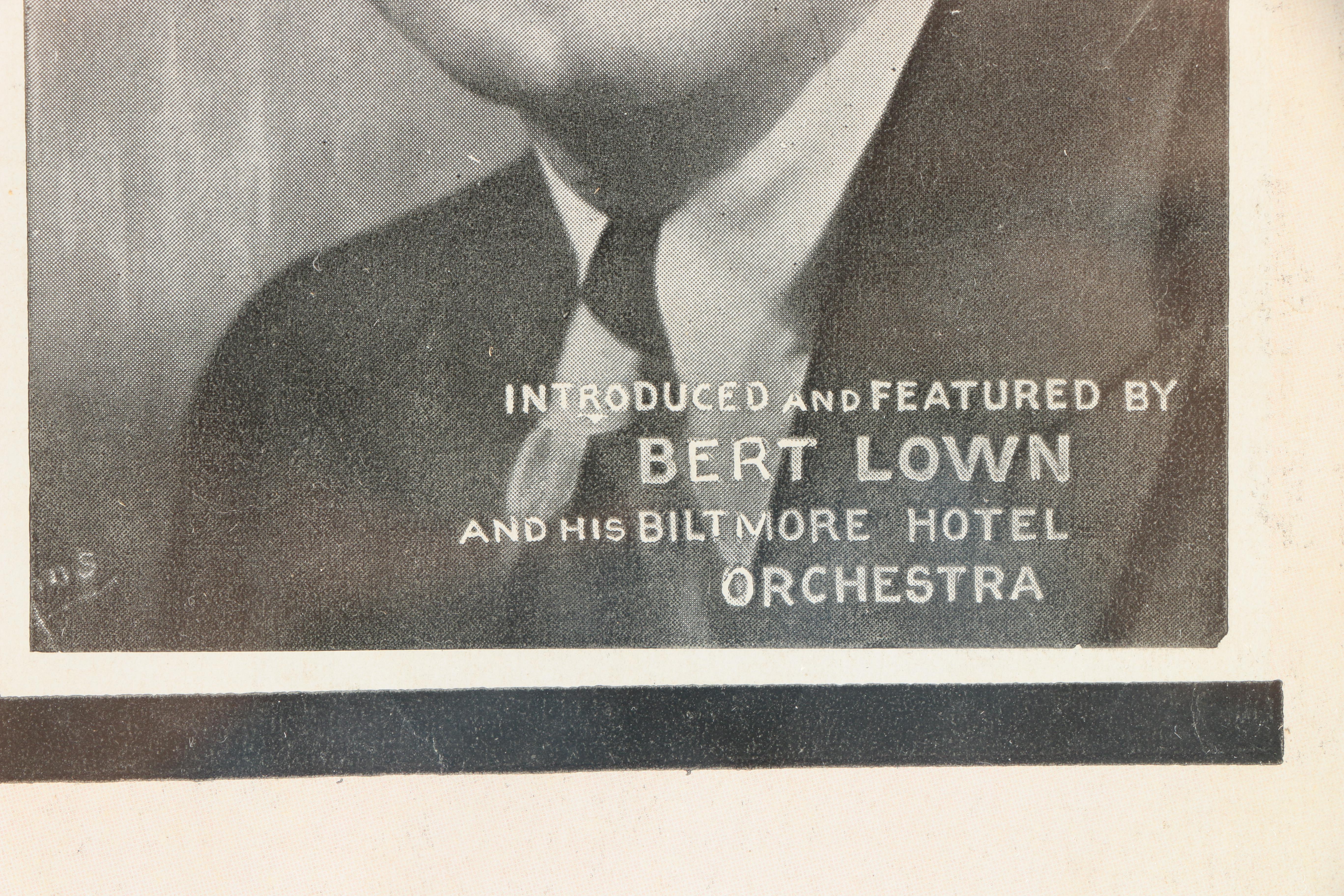 Halftone and Lithograph Music Advertisements