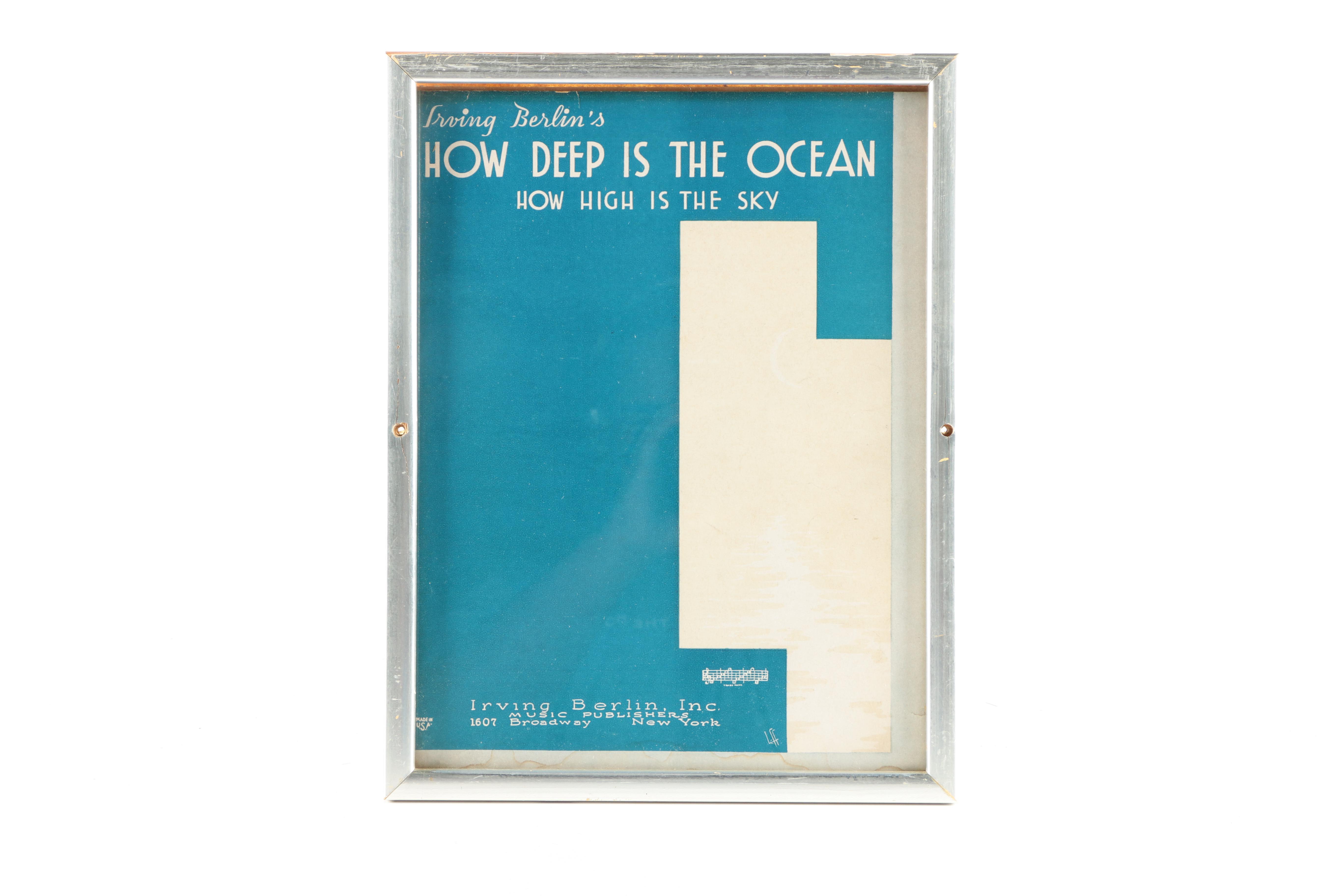 Halftone and Lithograph Music Advertisements