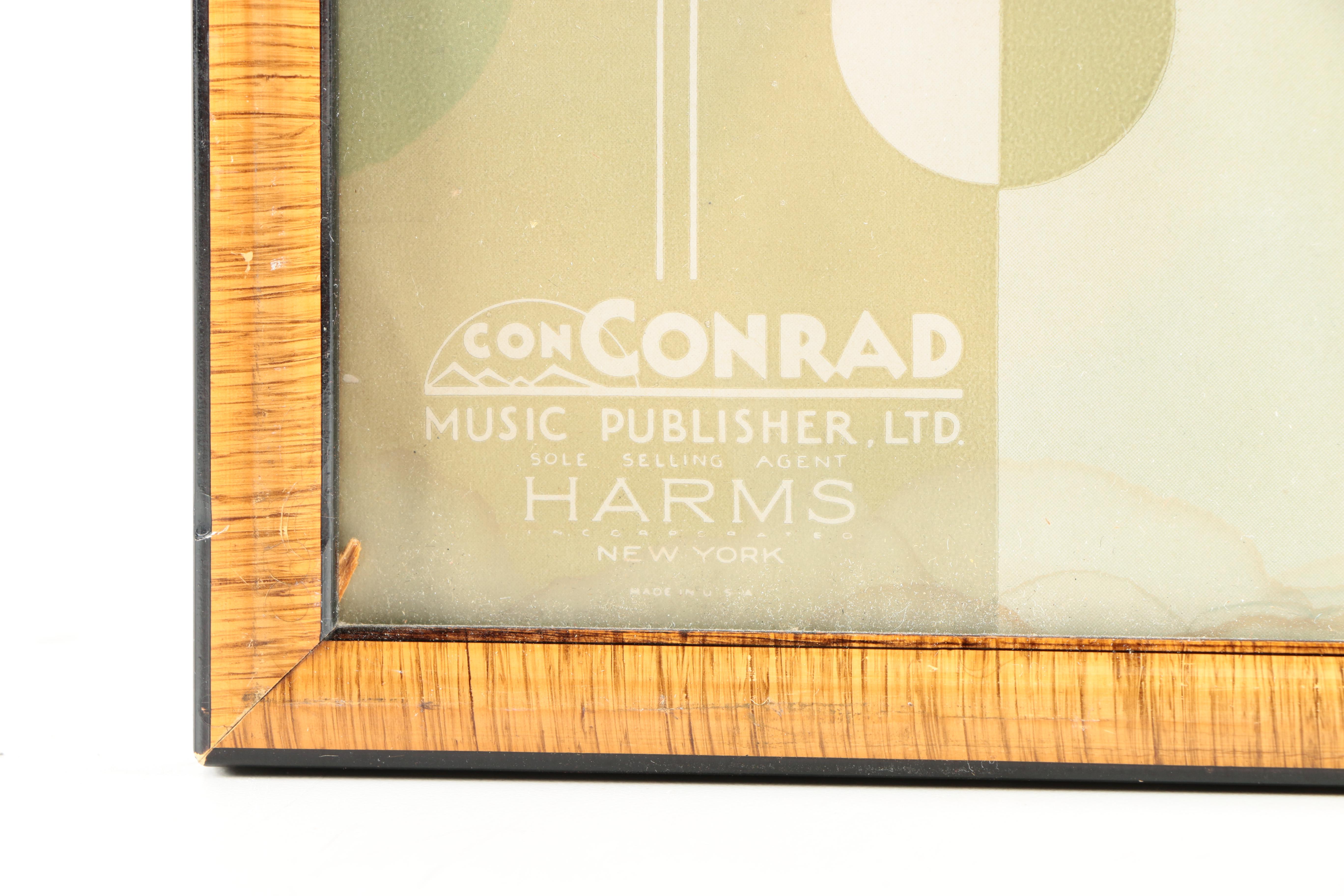 Halftone and Lithograph Music Advertisements