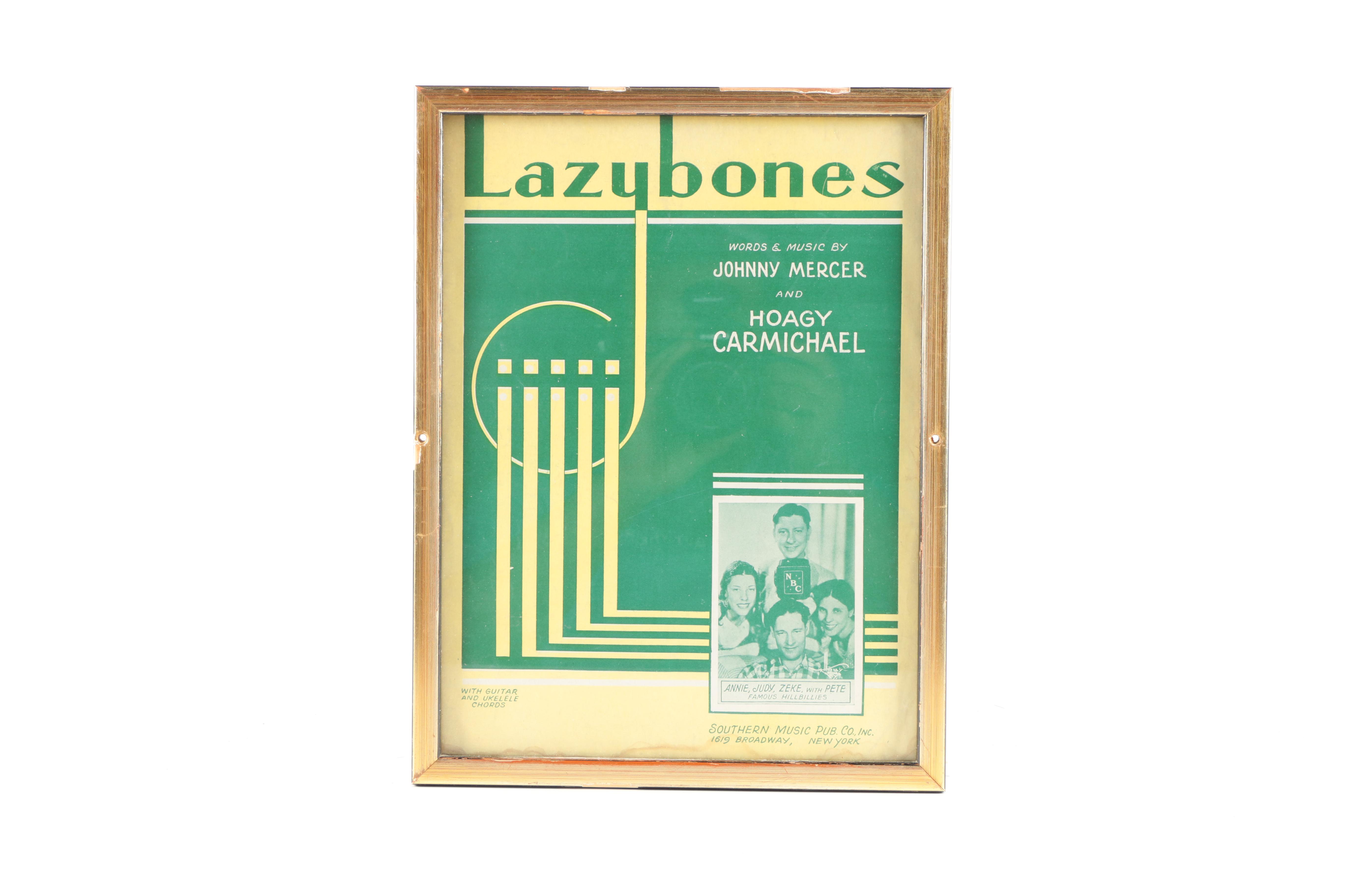 Halftone and Lithograph Music Advertisements