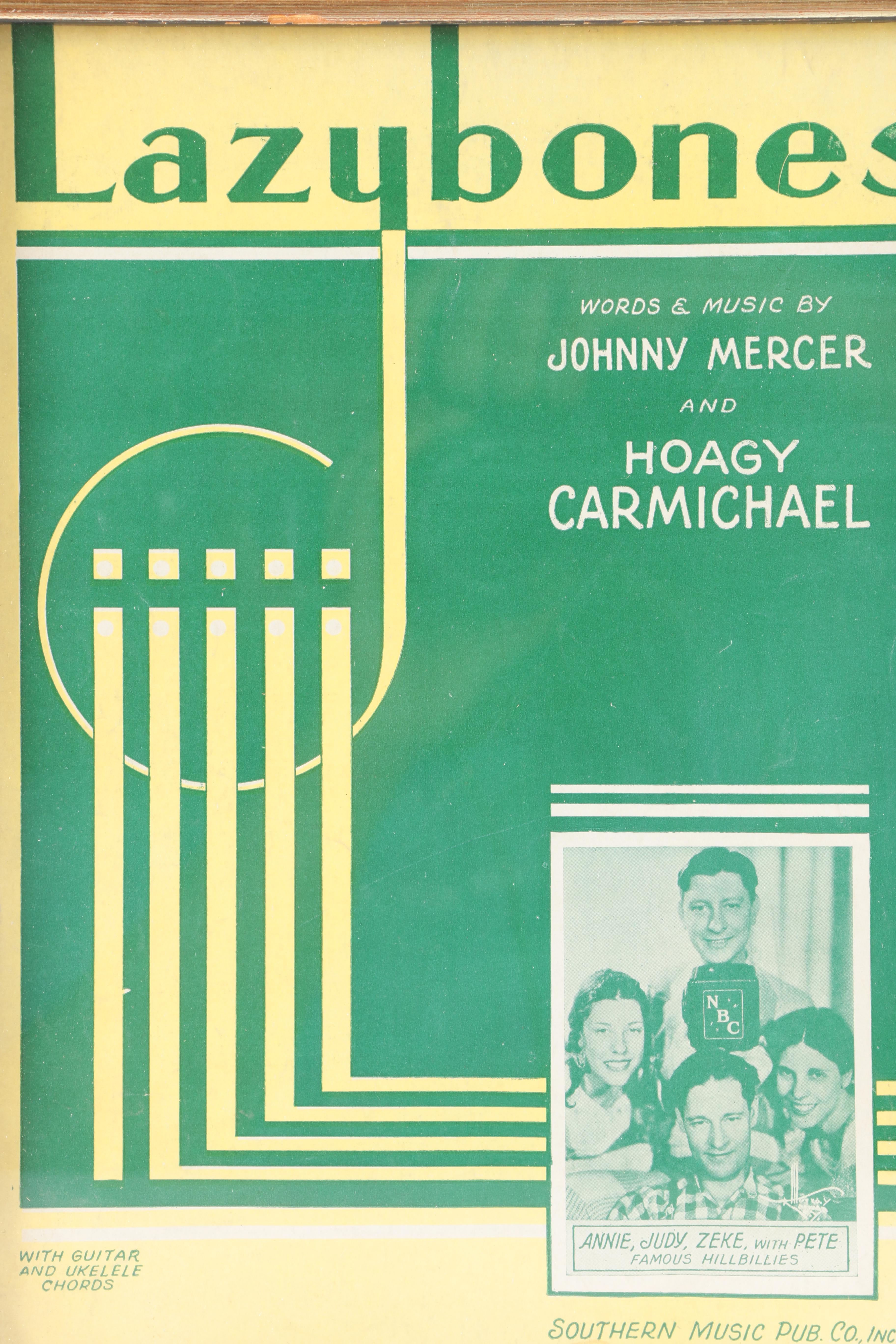 Halftone and Lithograph Music Advertisements