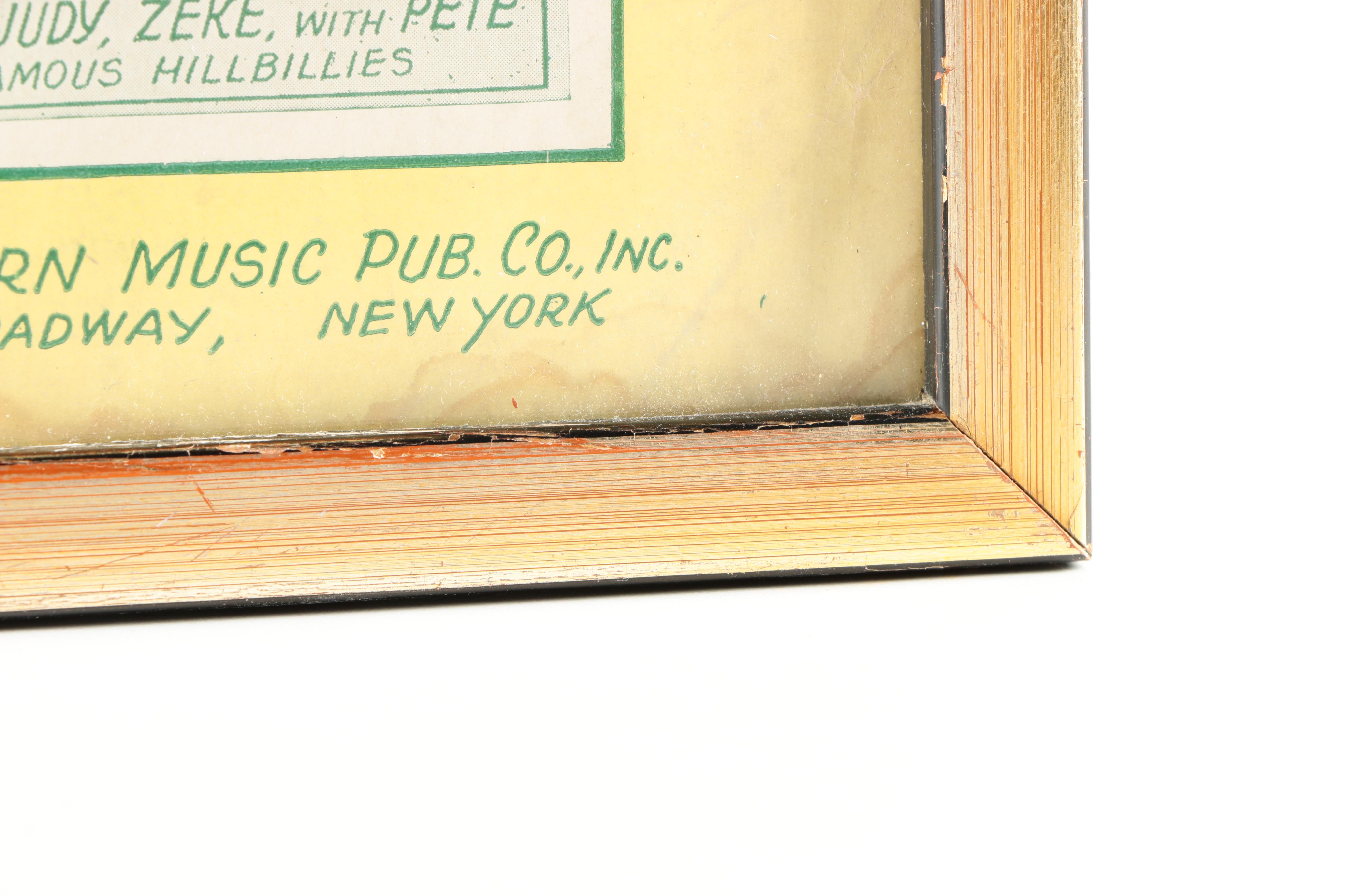 Halftone and Lithograph Music Advertisements