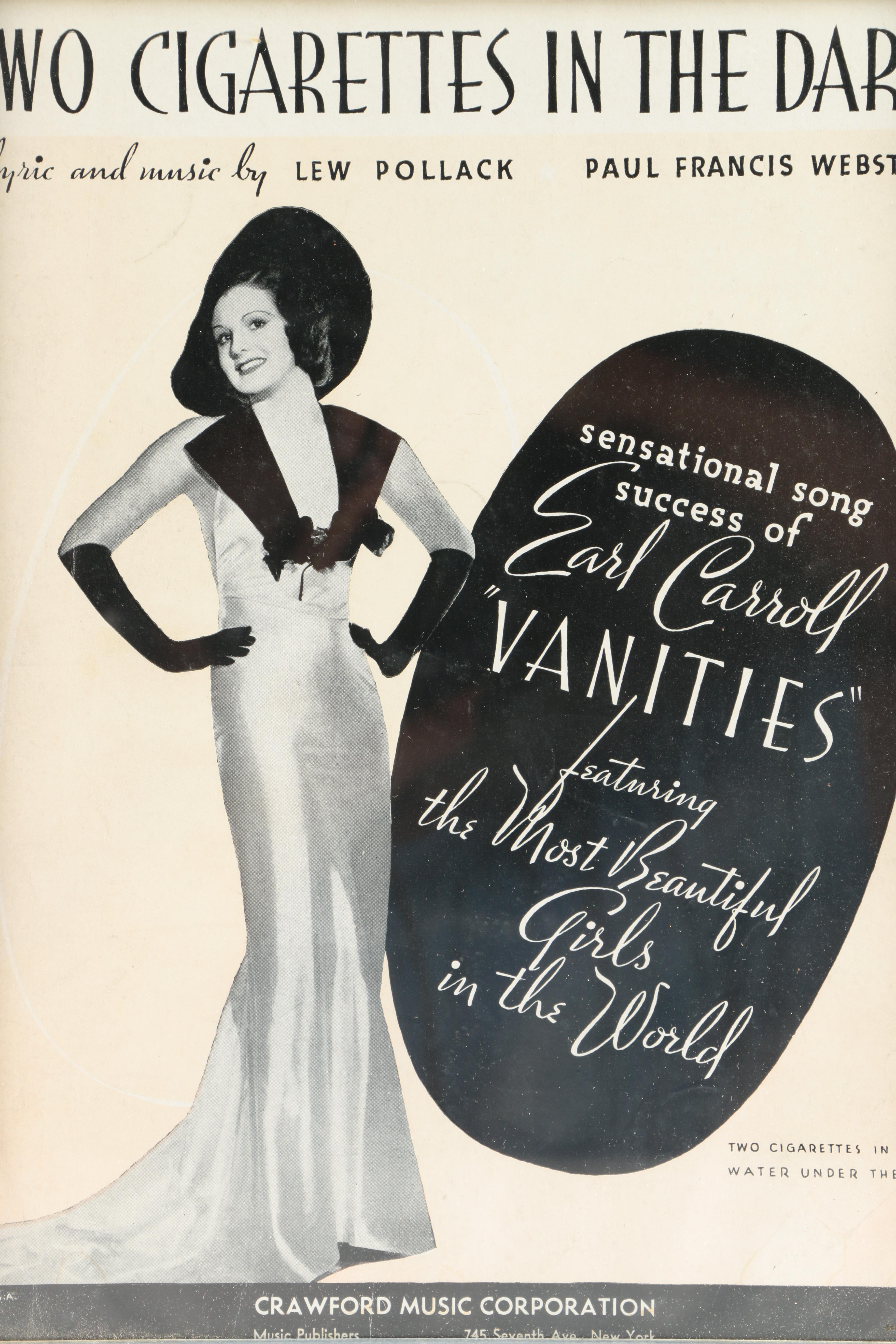 Halftone and Lithograph Music Advertisements