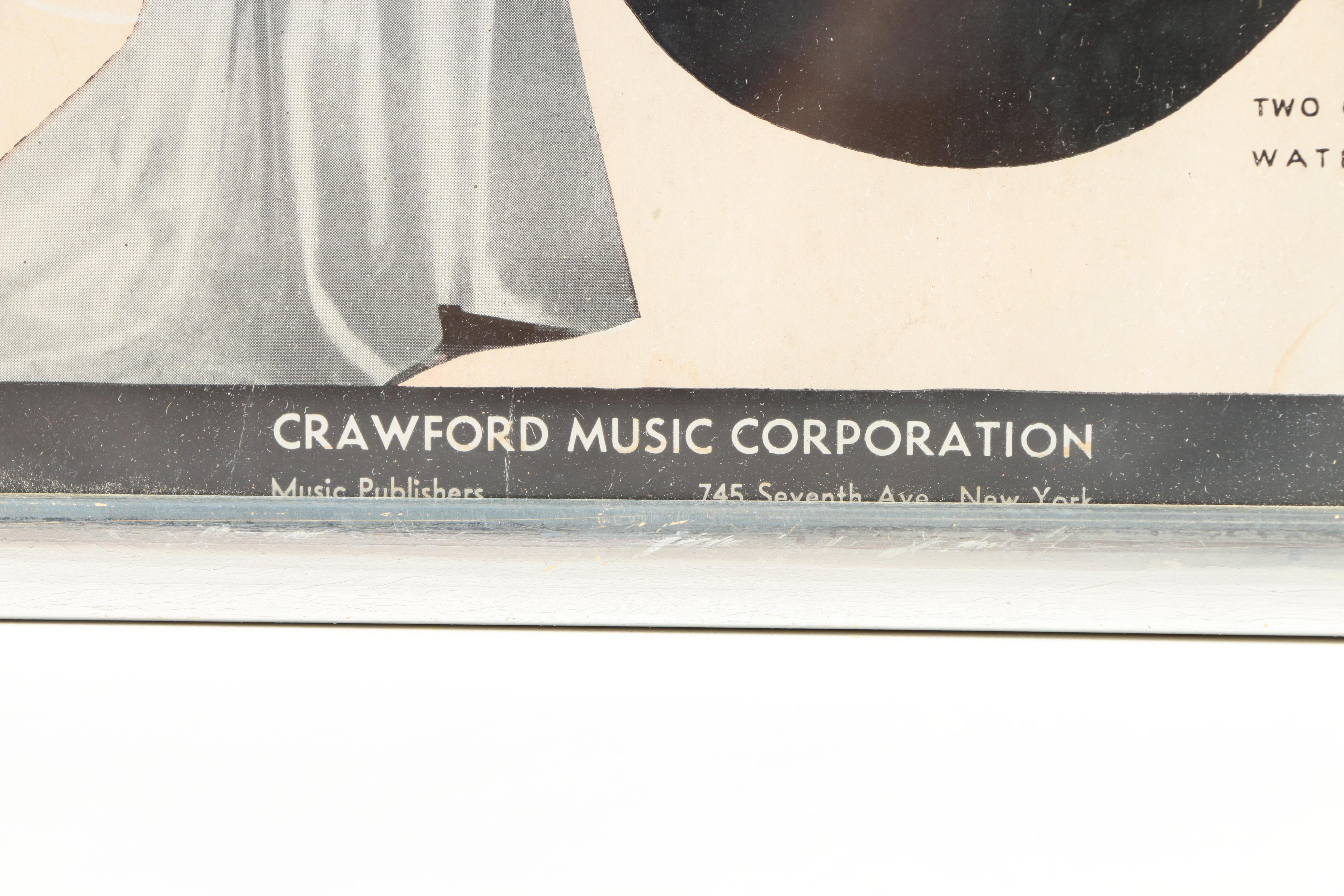 Halftone and Lithograph Music Advertisements