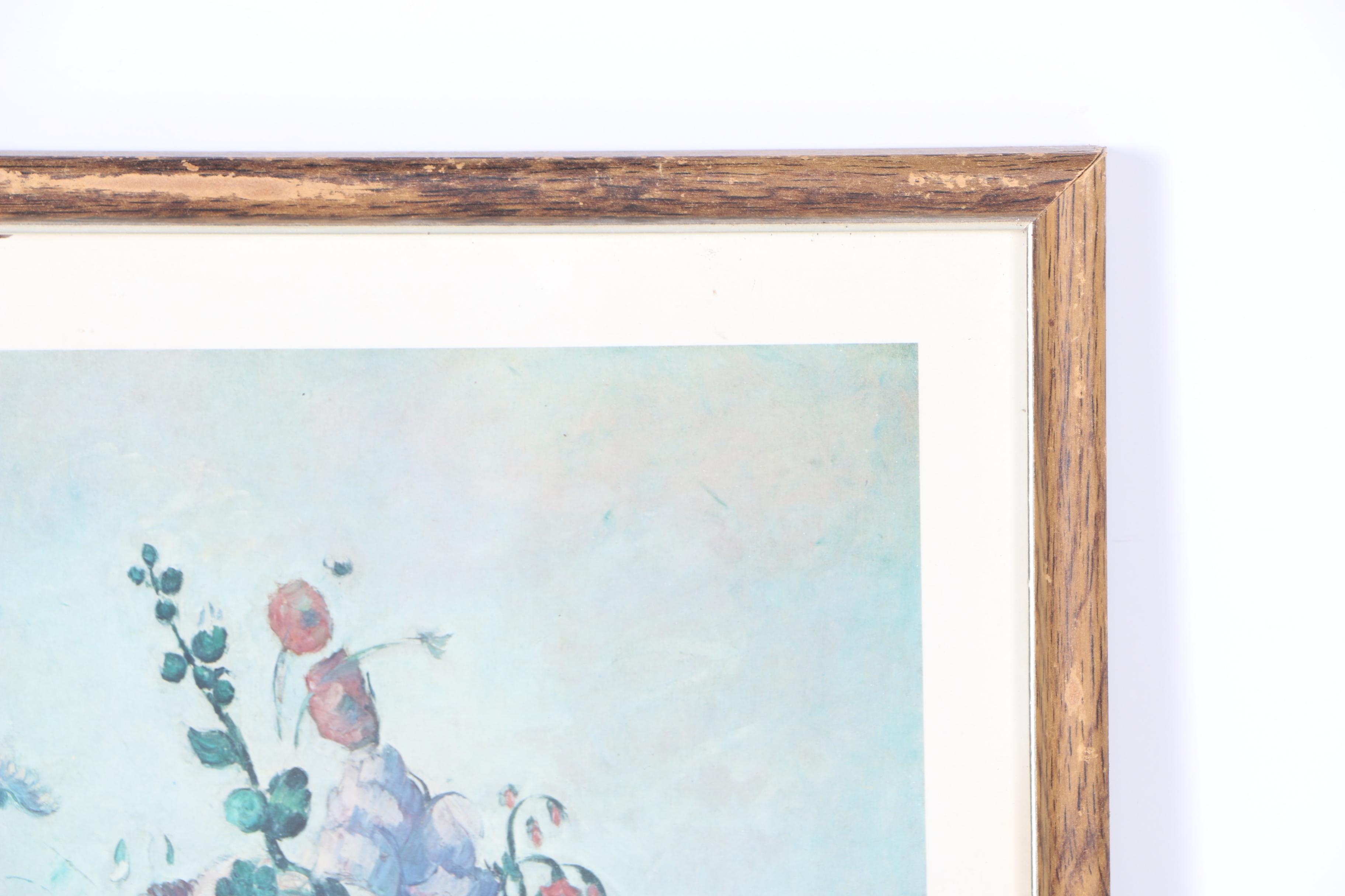 Offset Lithograph After Paul Cezanne "Vase of Flowers"