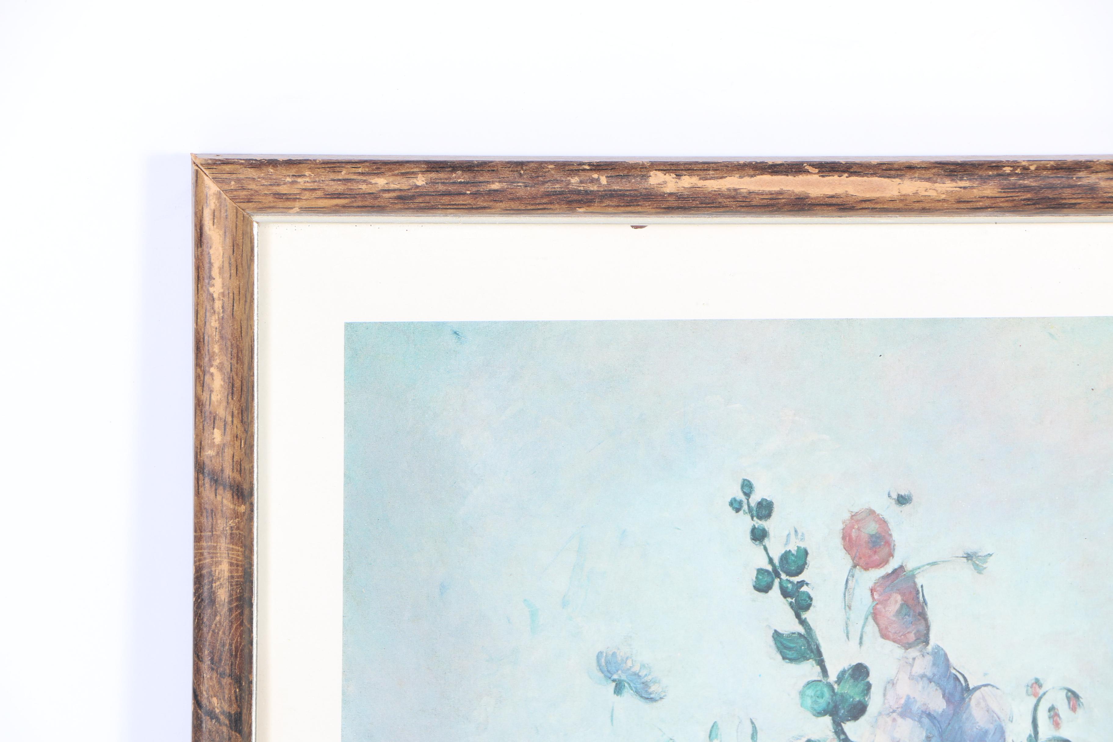 Offset Lithograph After Paul Cezanne "Vase of Flowers"