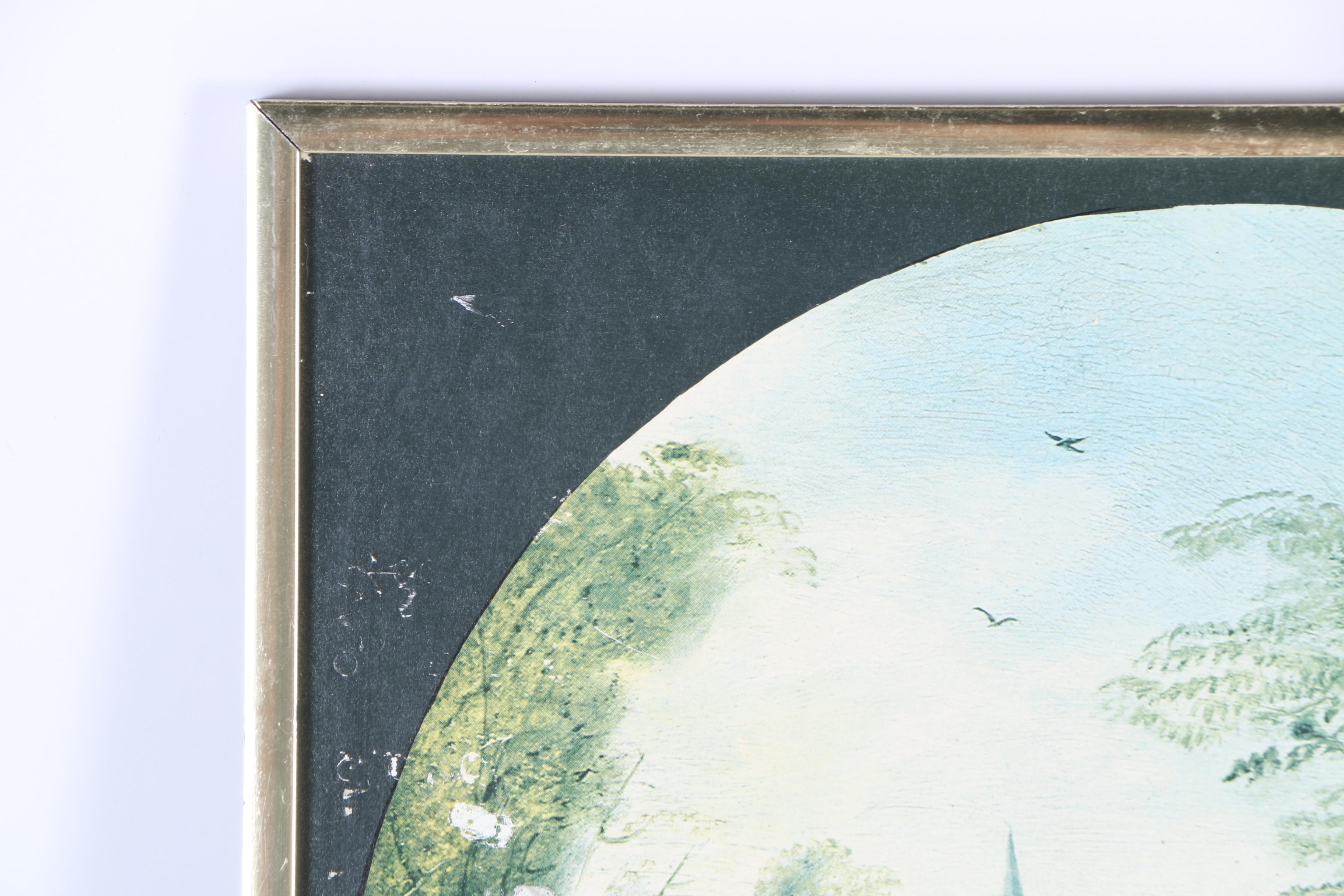 Two Offset Lithographs of Nostalgic Village Scenes