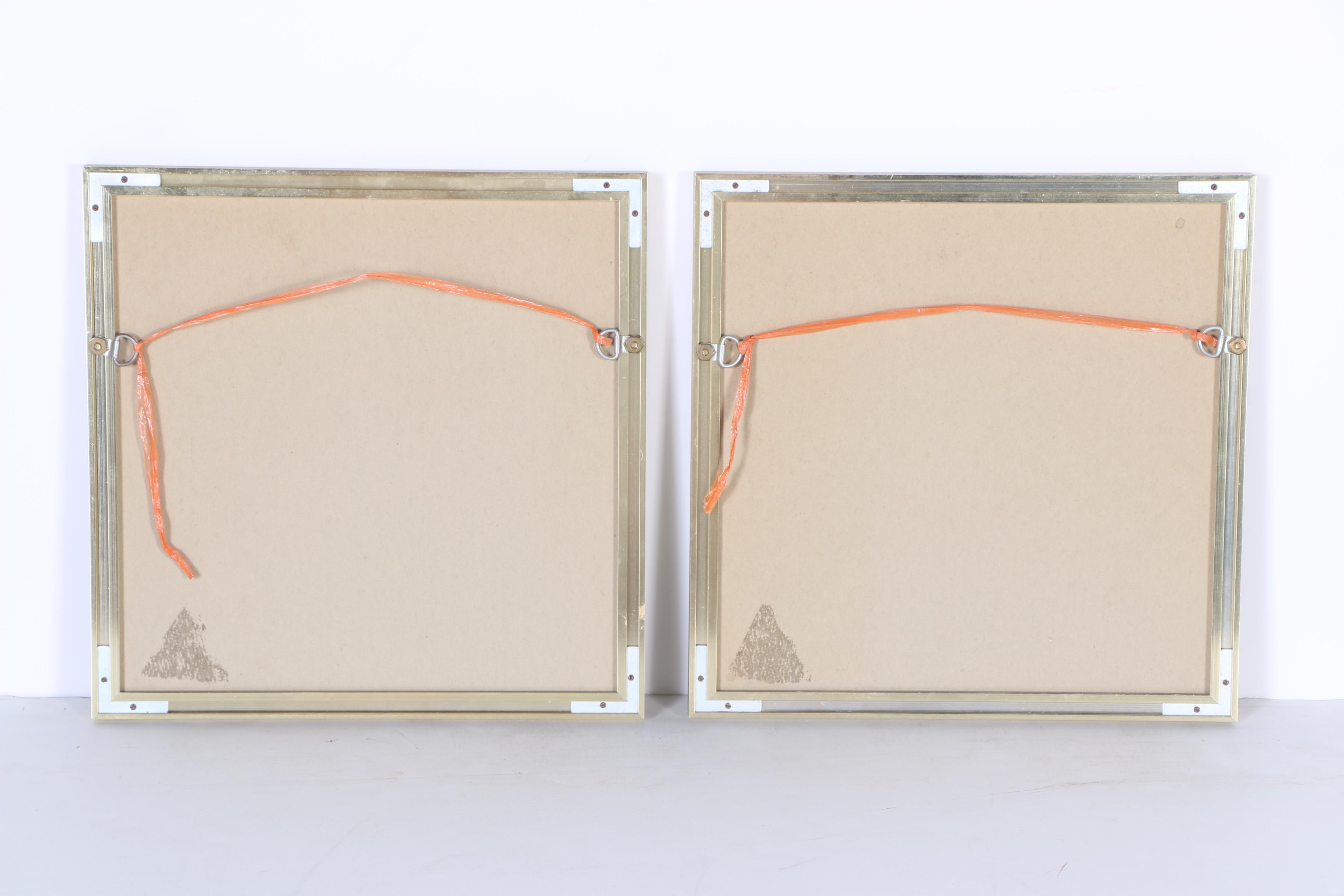 Two Offset Lithographs of Nostalgic Village Scenes