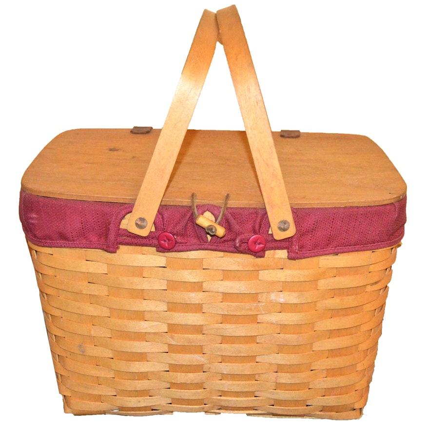 Longaberger Handcrafted Picnic Basket