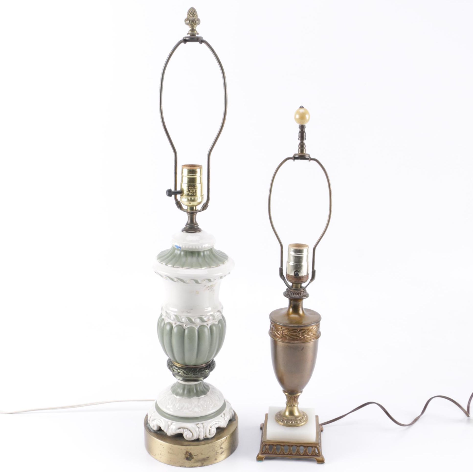 Torch and Urn Style Table Lamps