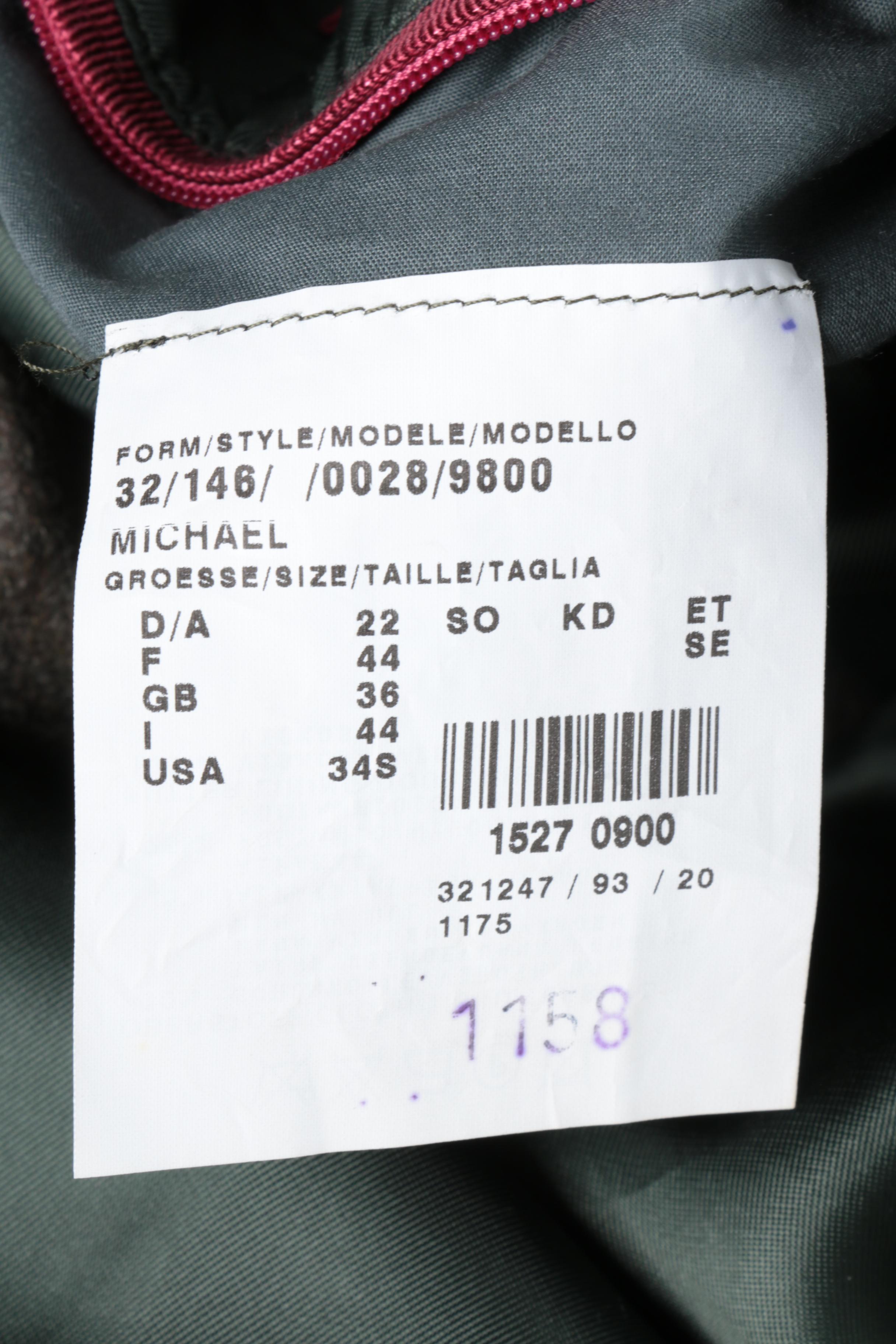 Men's Suit Jacket and Top Coats Including Giorgio Armani