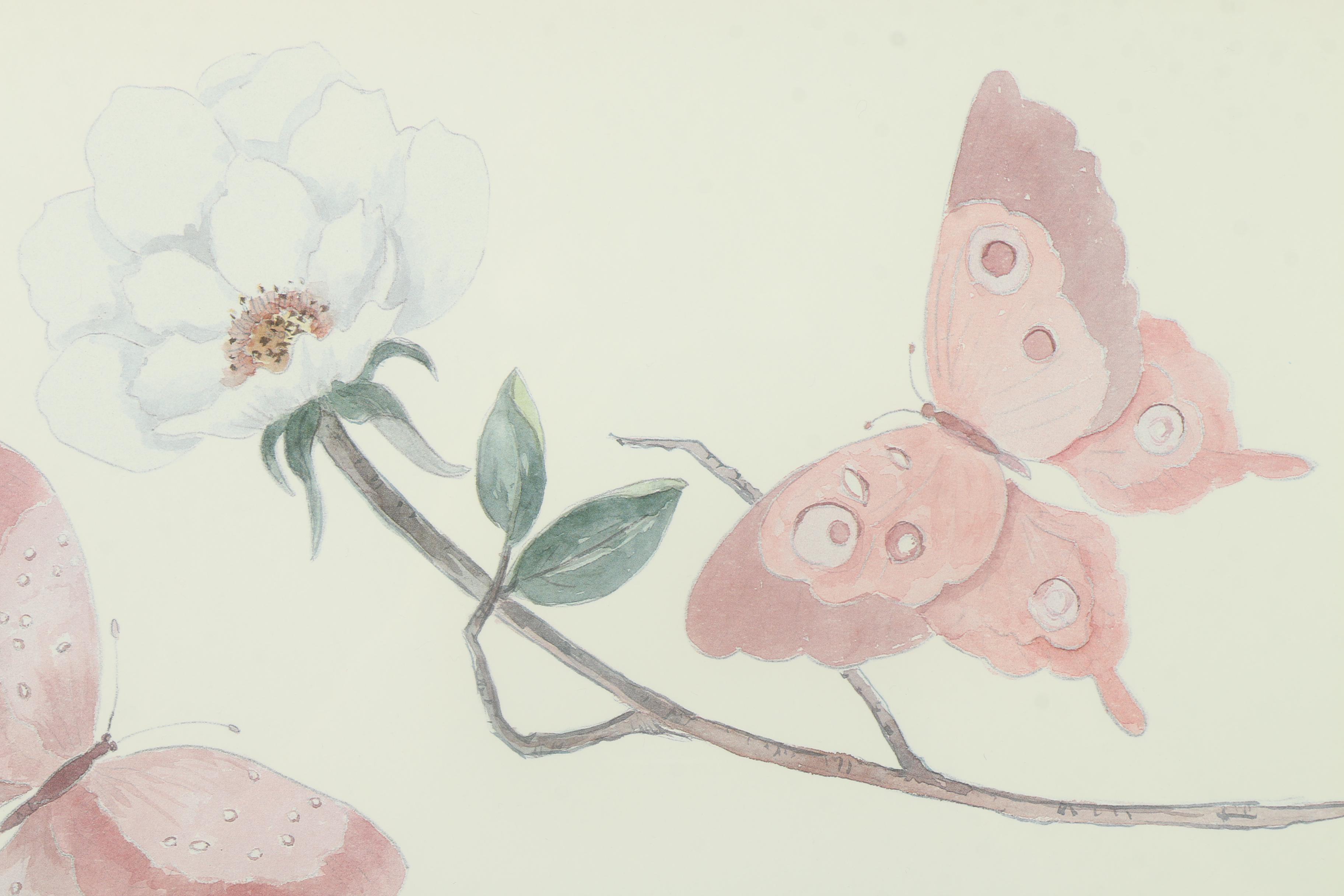 Mary Vincent Bertrand Offset Lithograph "Flitting Wings"