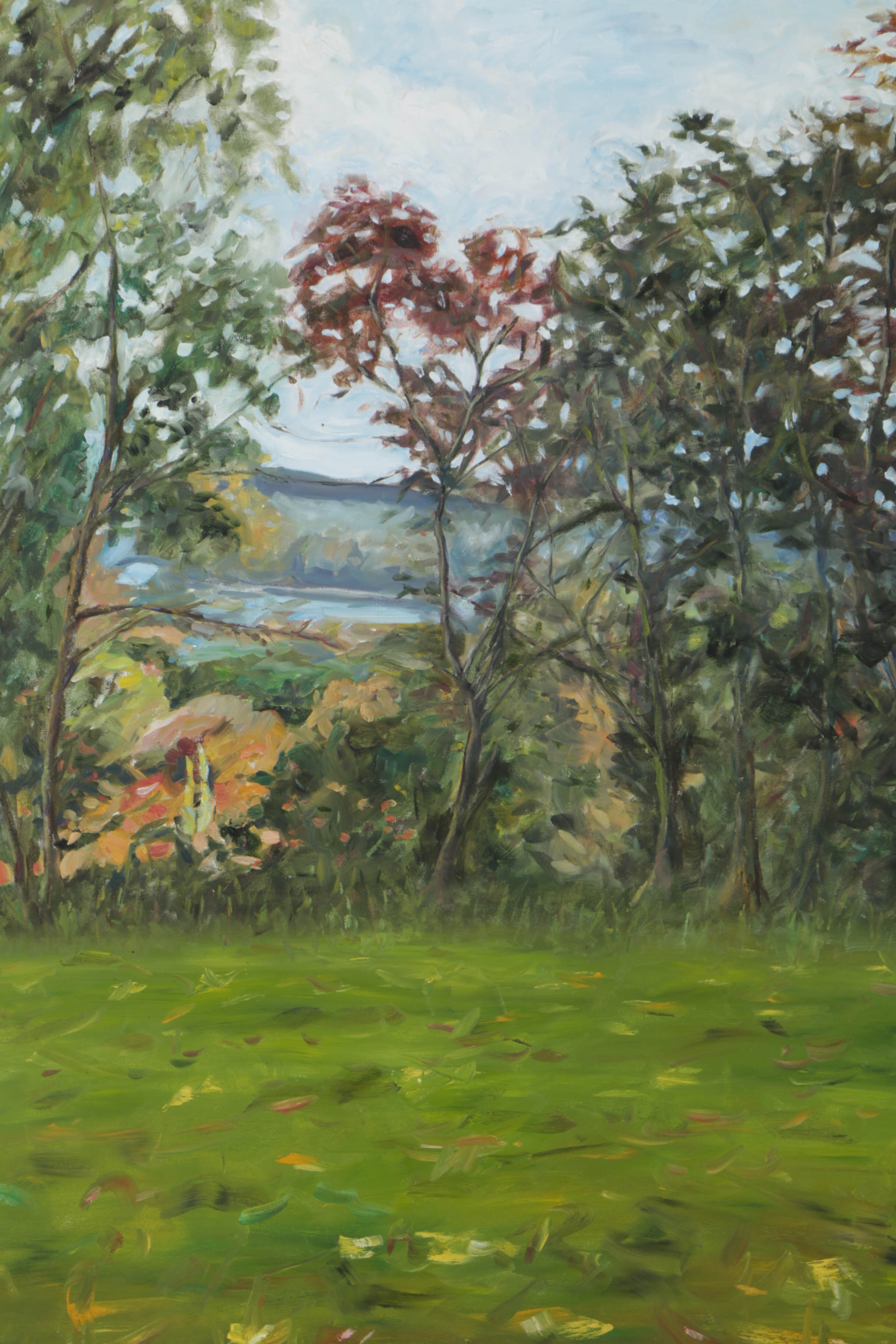 M. Shapiro Oil Painting on Canvas Landscape
