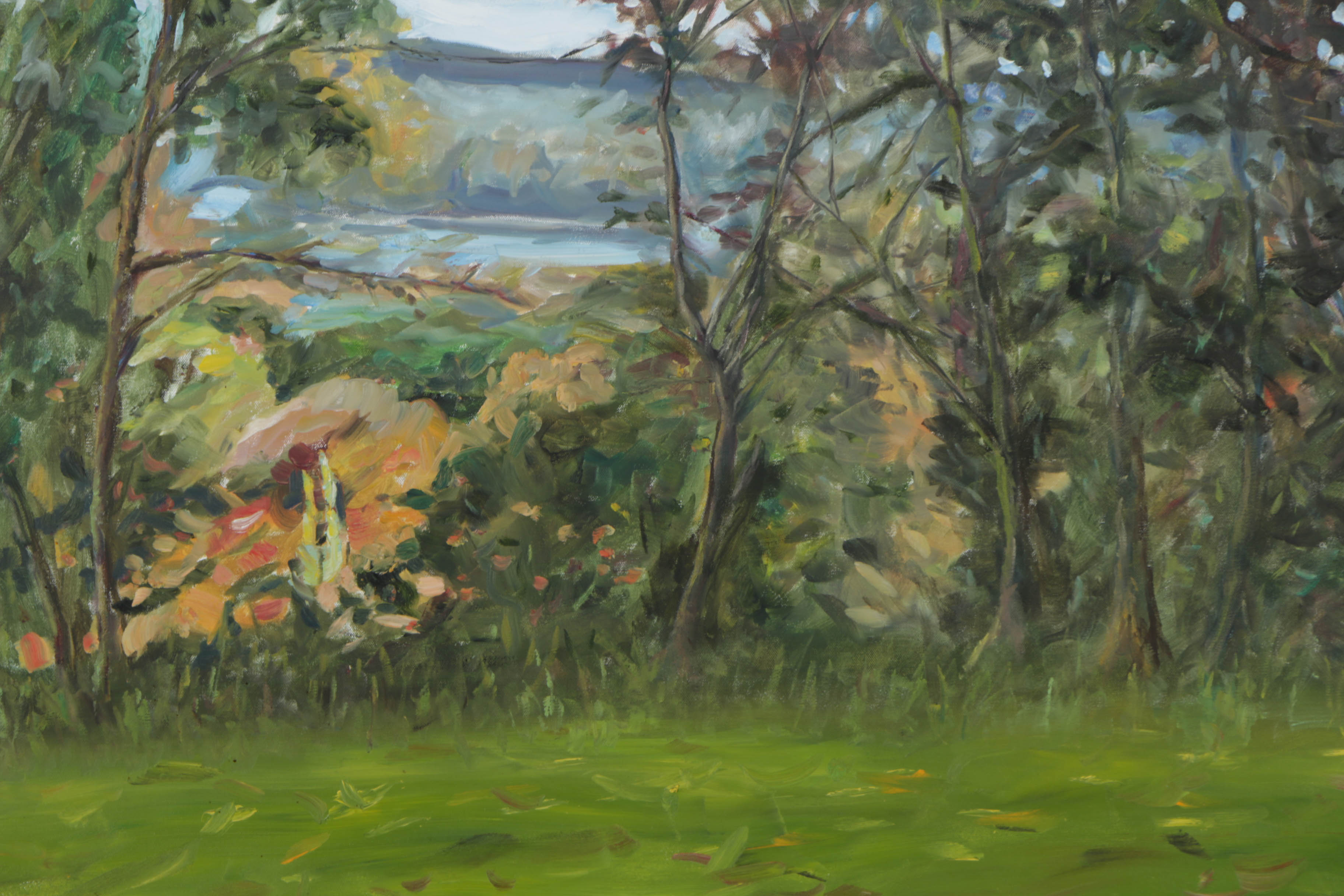 M. Shapiro Oil Painting on Canvas Landscape