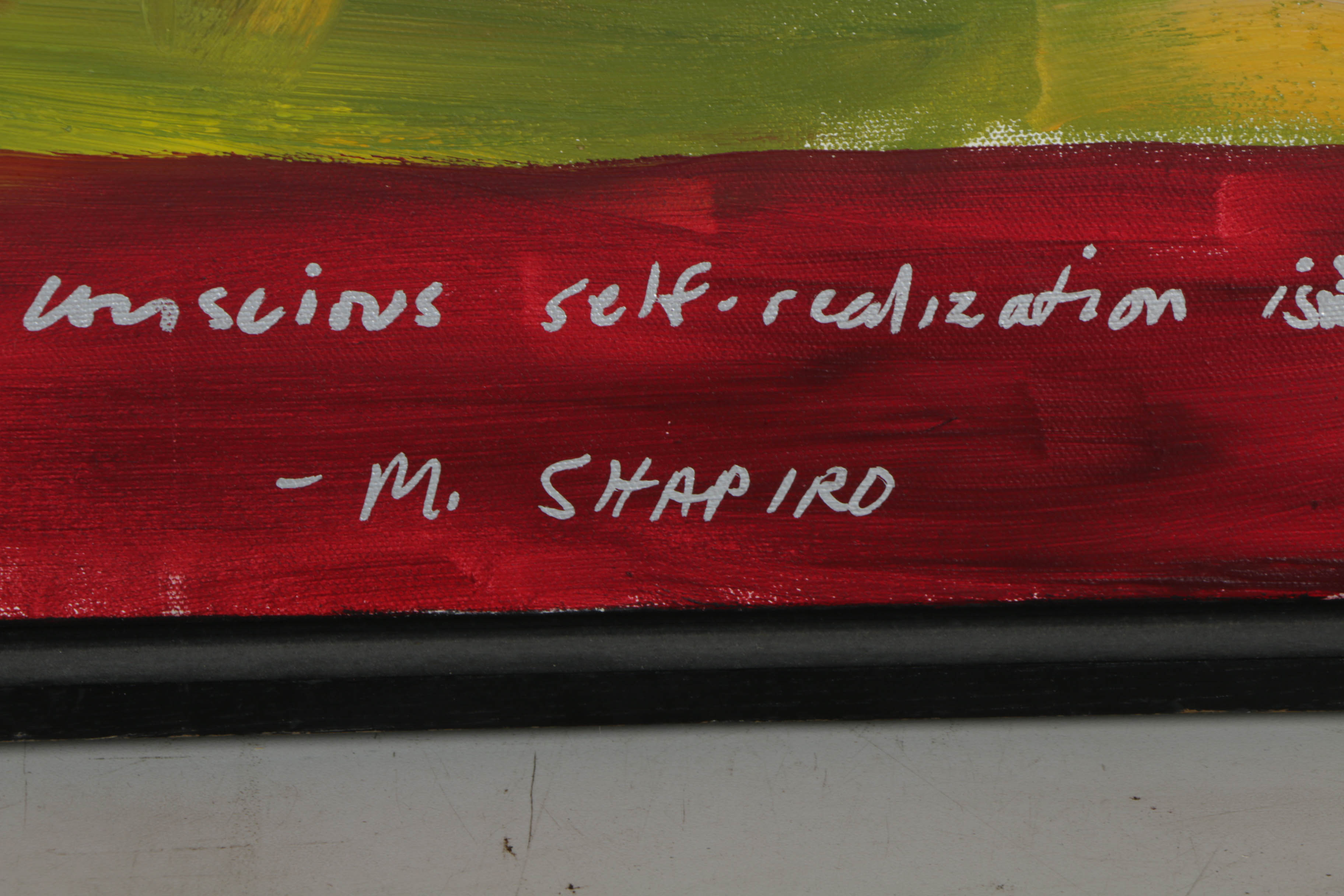 M. Shapiro Oil Painting on Canvas Landscape