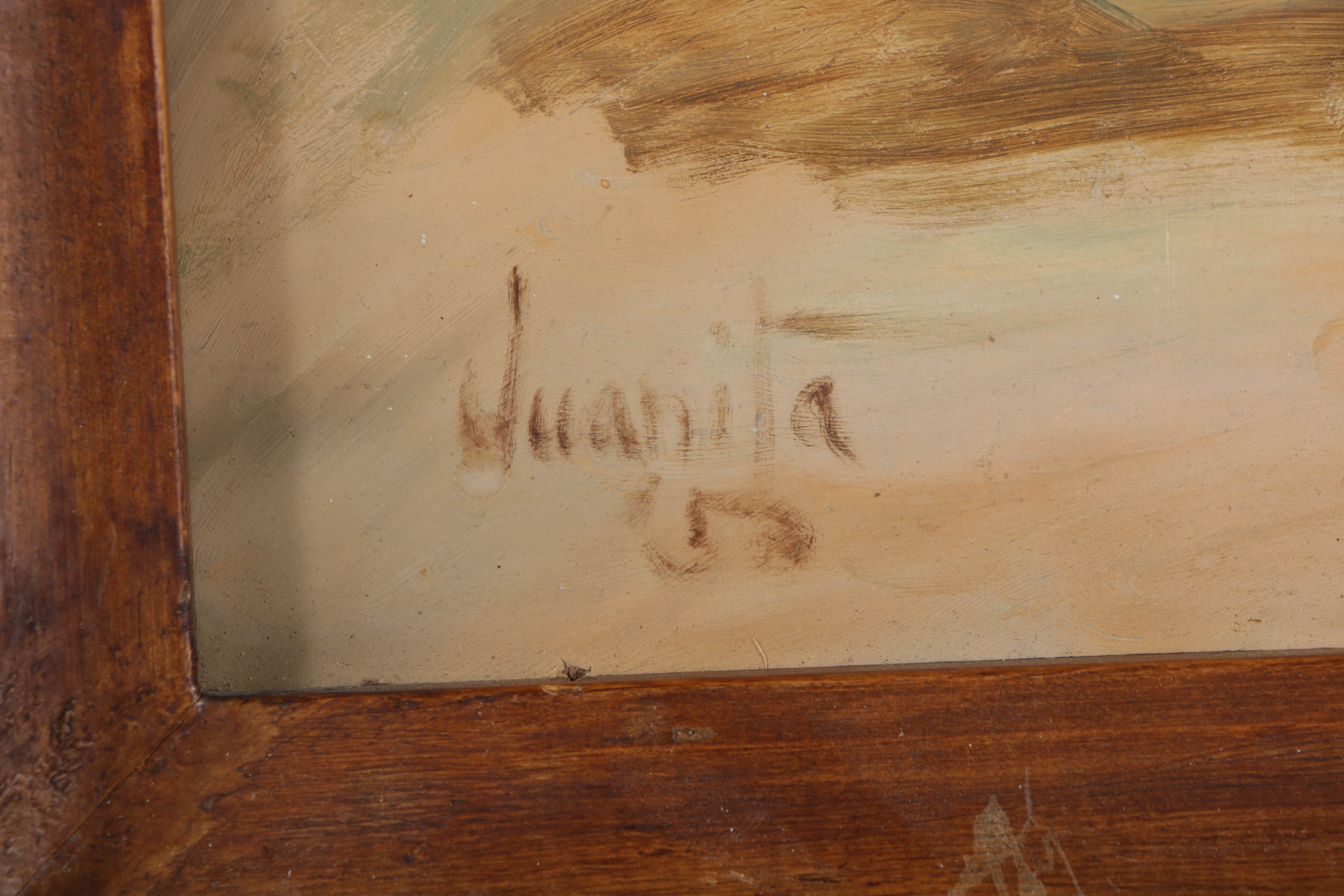 Oil Painting on Board Portrait of a Man