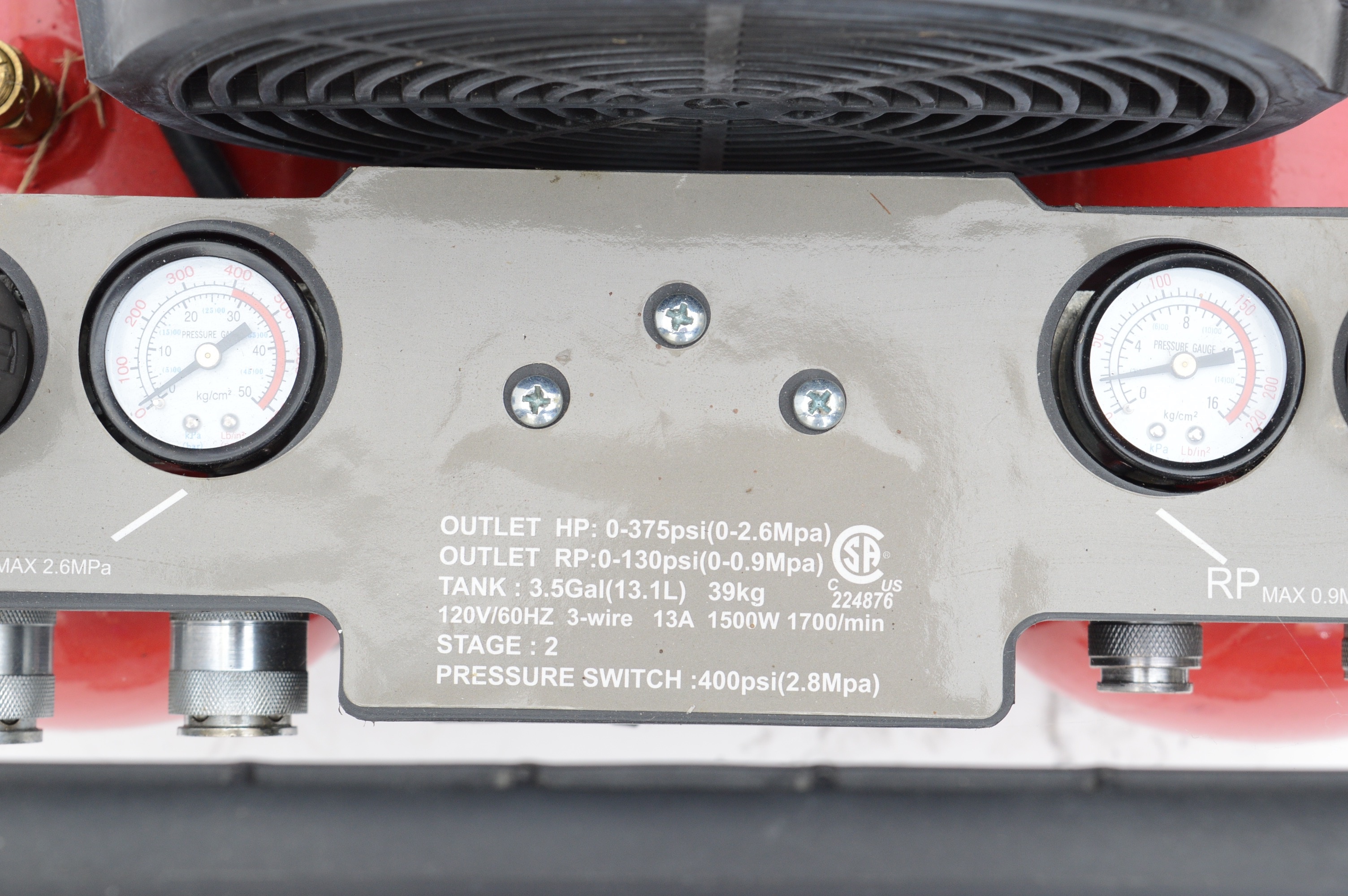 3 PRO 3.4 Gallon High Pressure Compressor