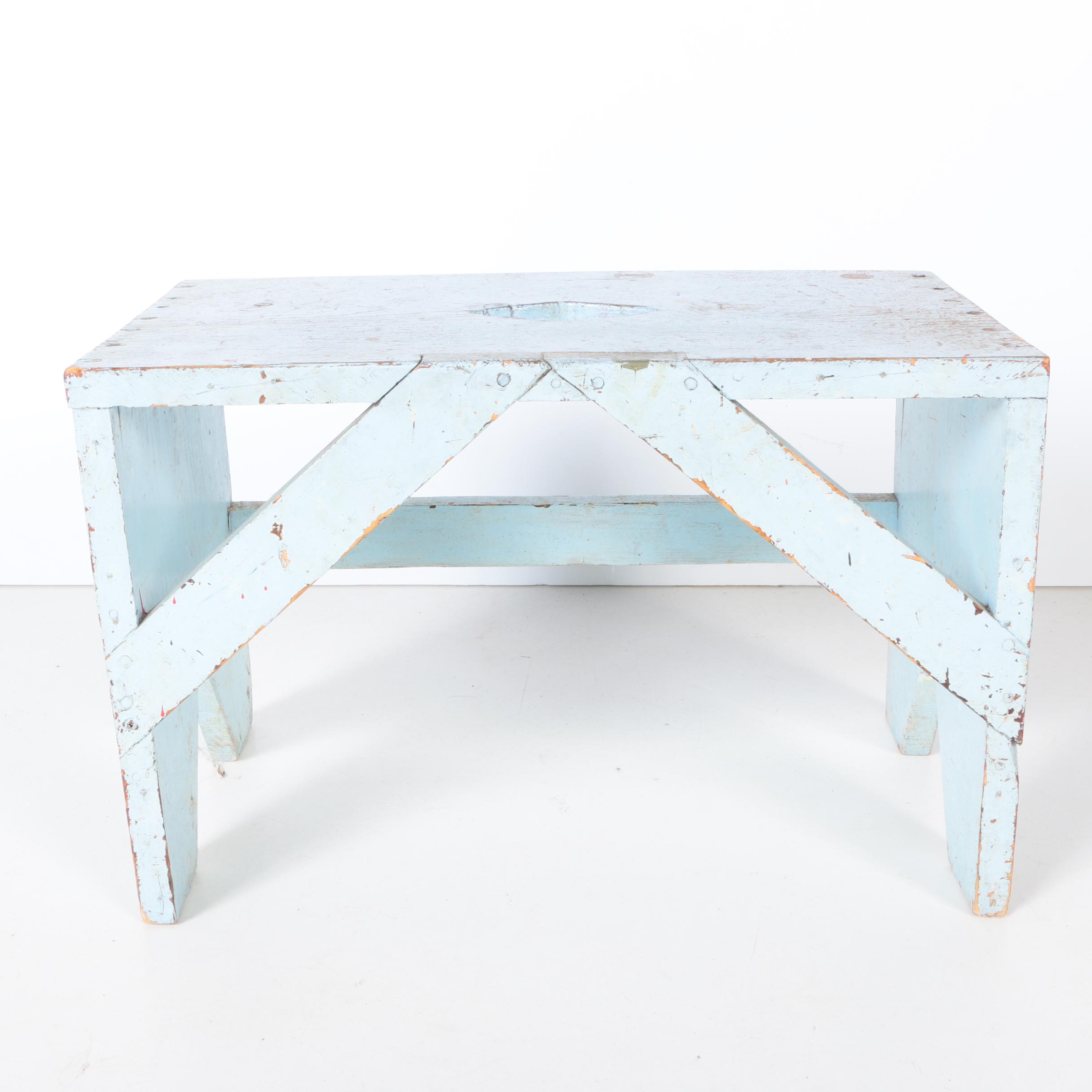 Three Vintage Wooden Stools