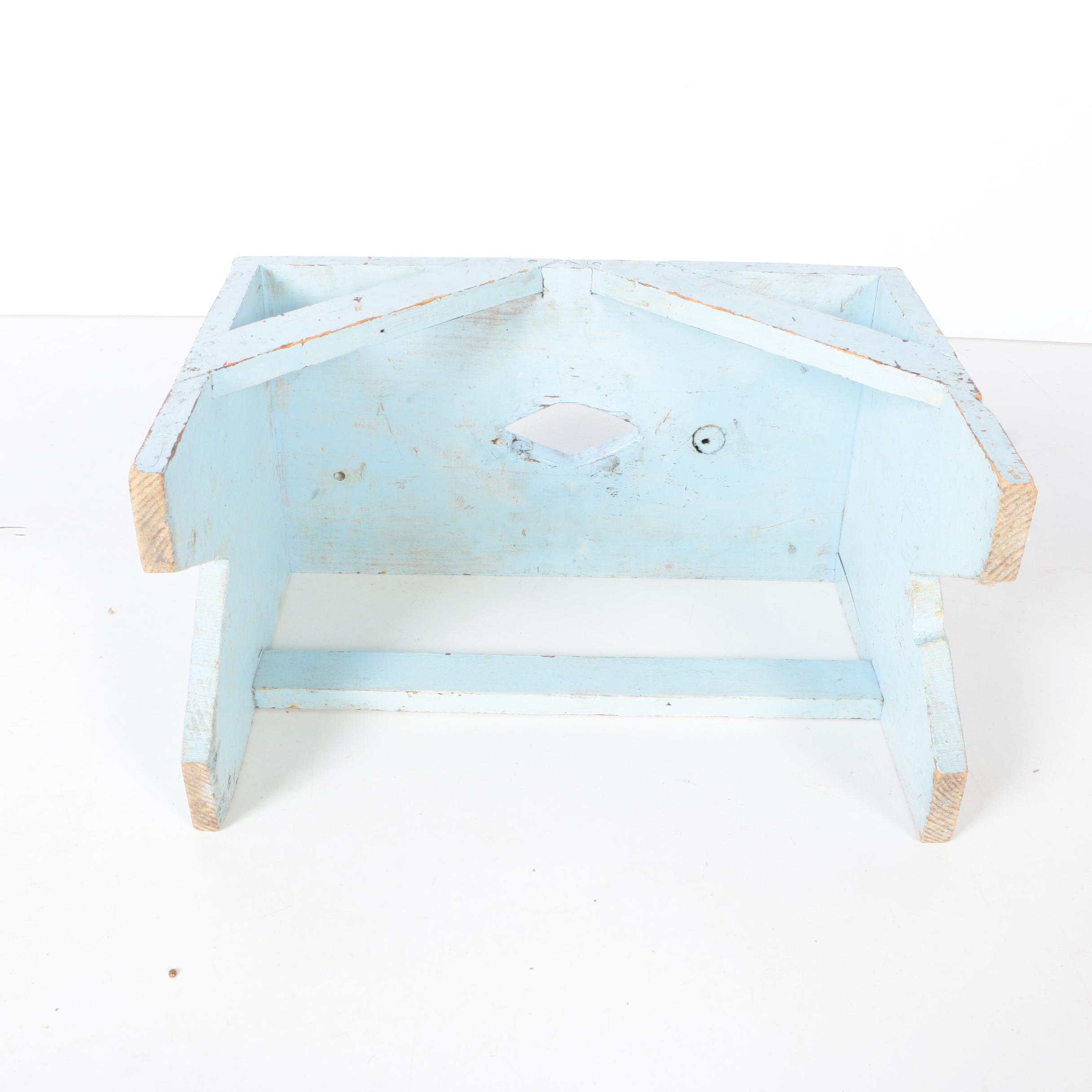 Three Vintage Wooden Stools