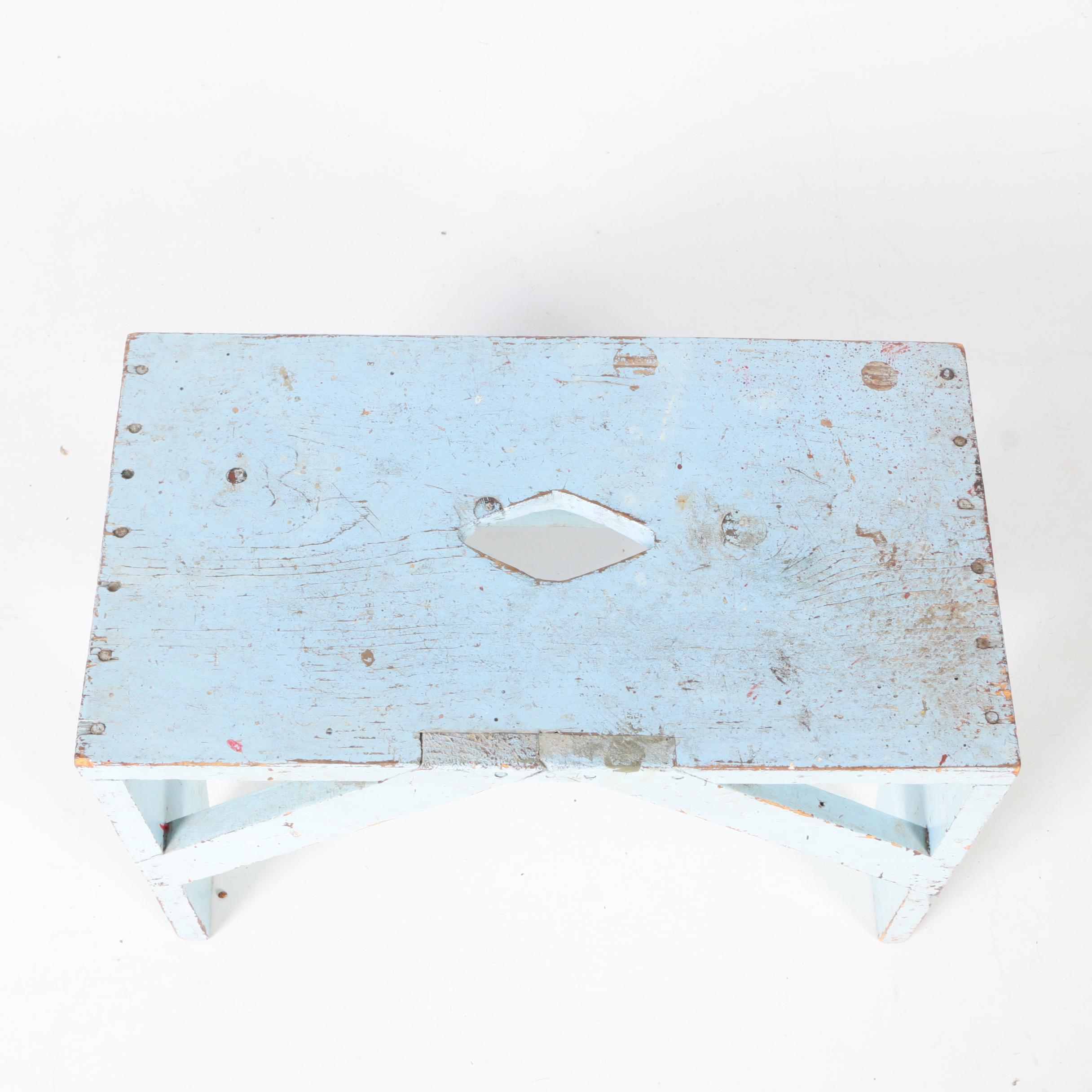 Three Vintage Wooden Stools