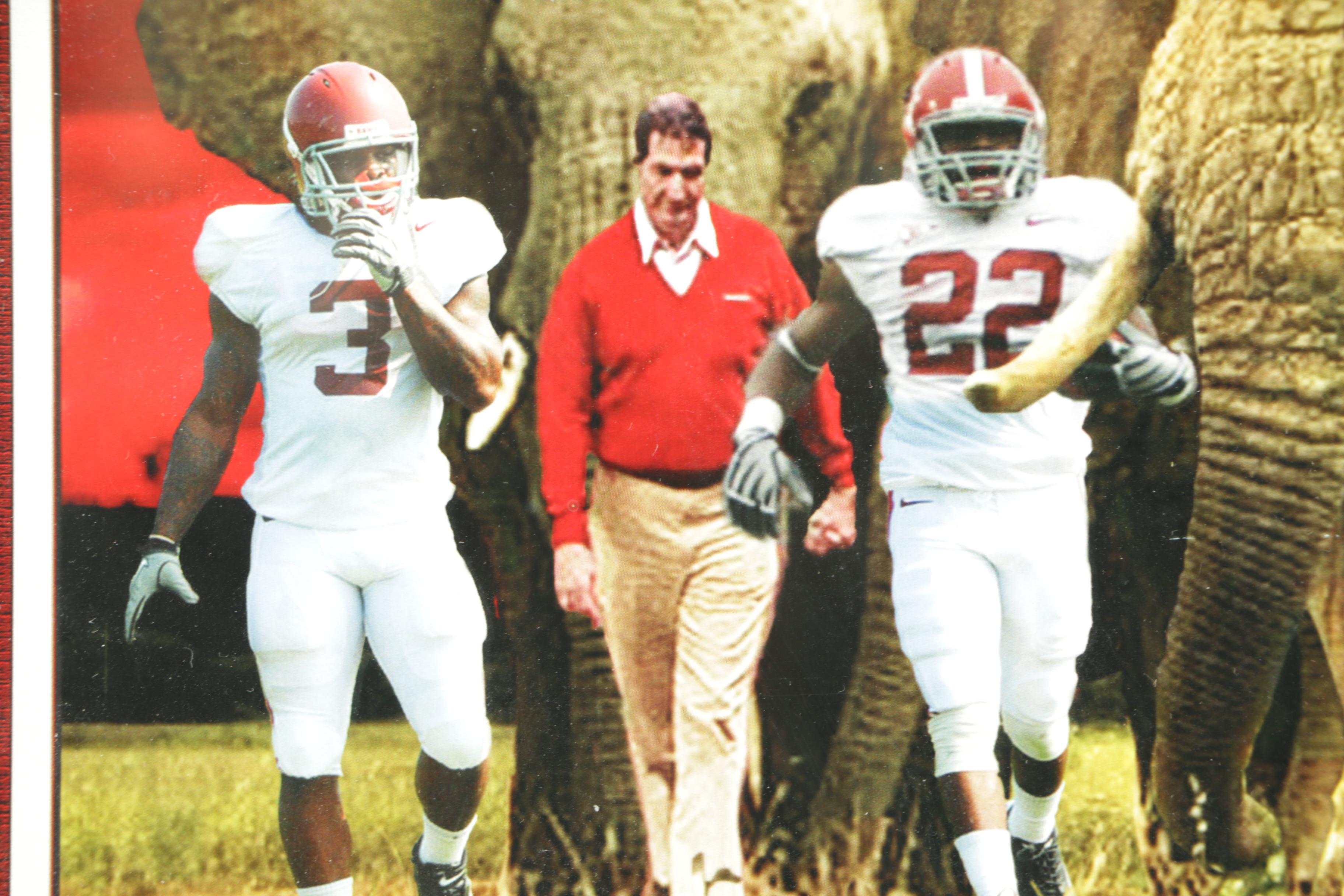 Offset Lithograph on Paper After Digital Collage of Crimson Tide Football