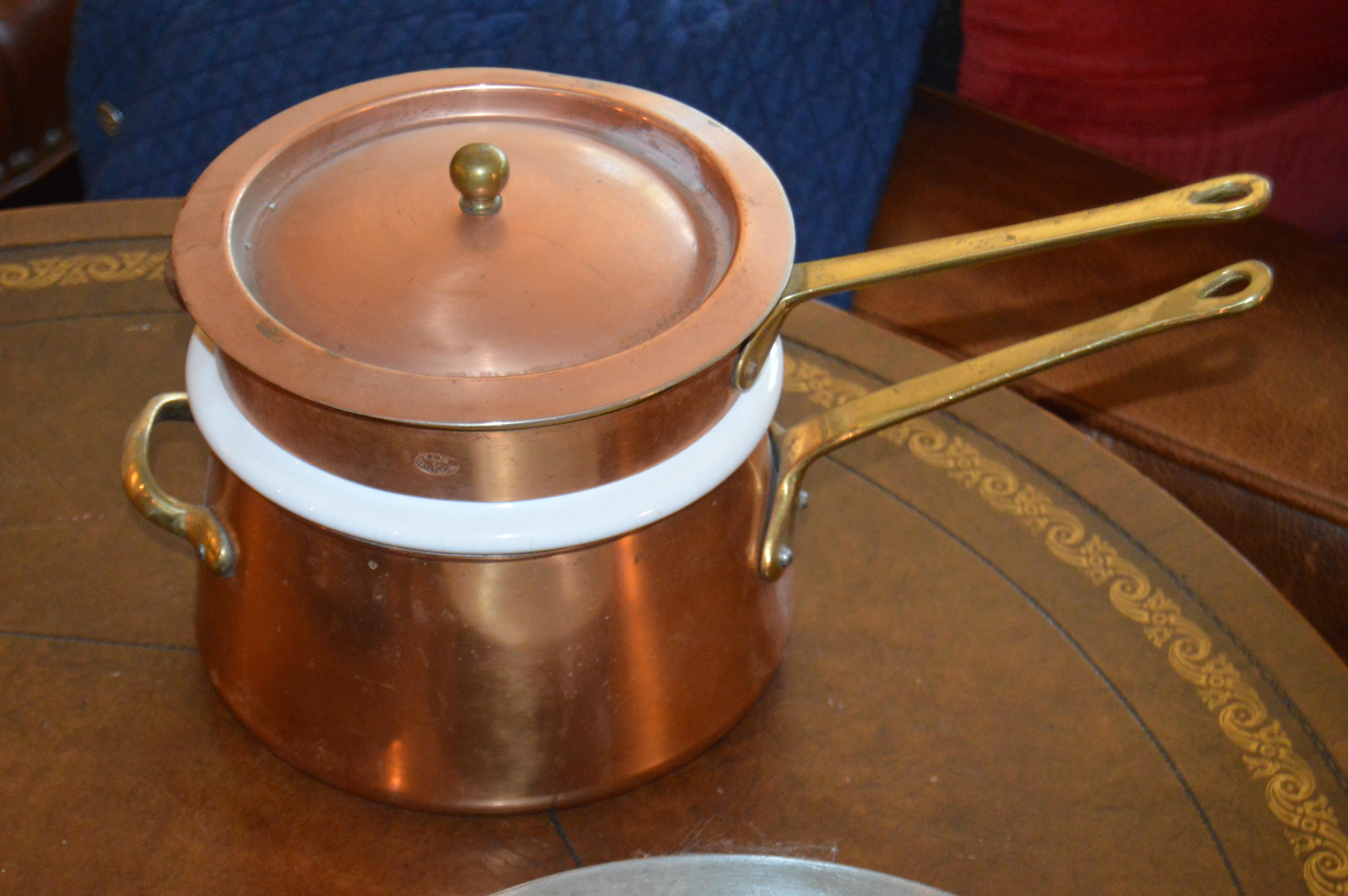 Copper Cookware and Double Boiler