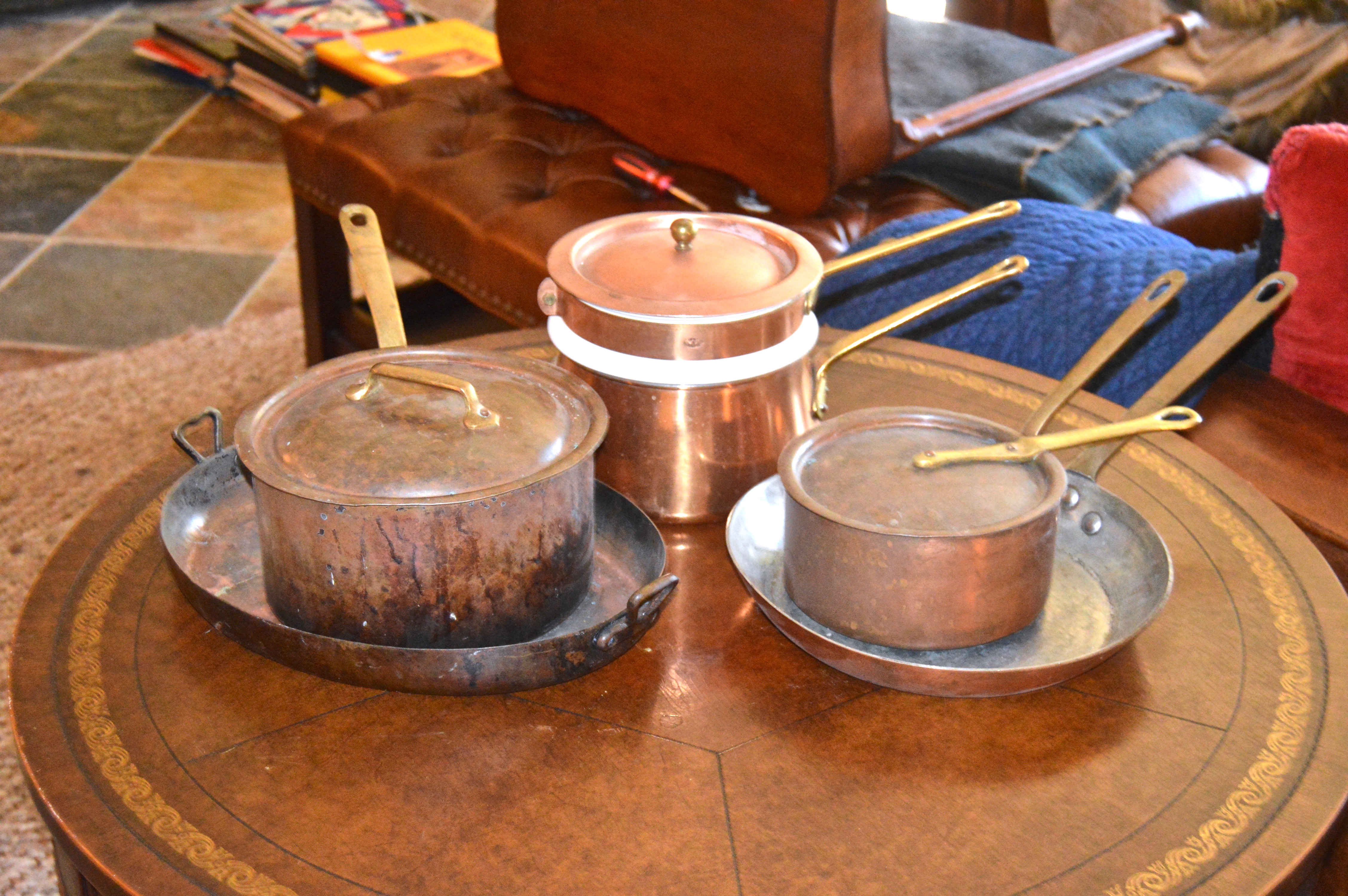 Copper Cookware and Double Boiler