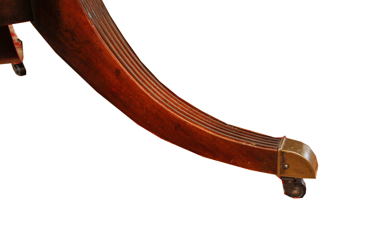 Regency Style Double-Pedestal Mahogany Dining Table