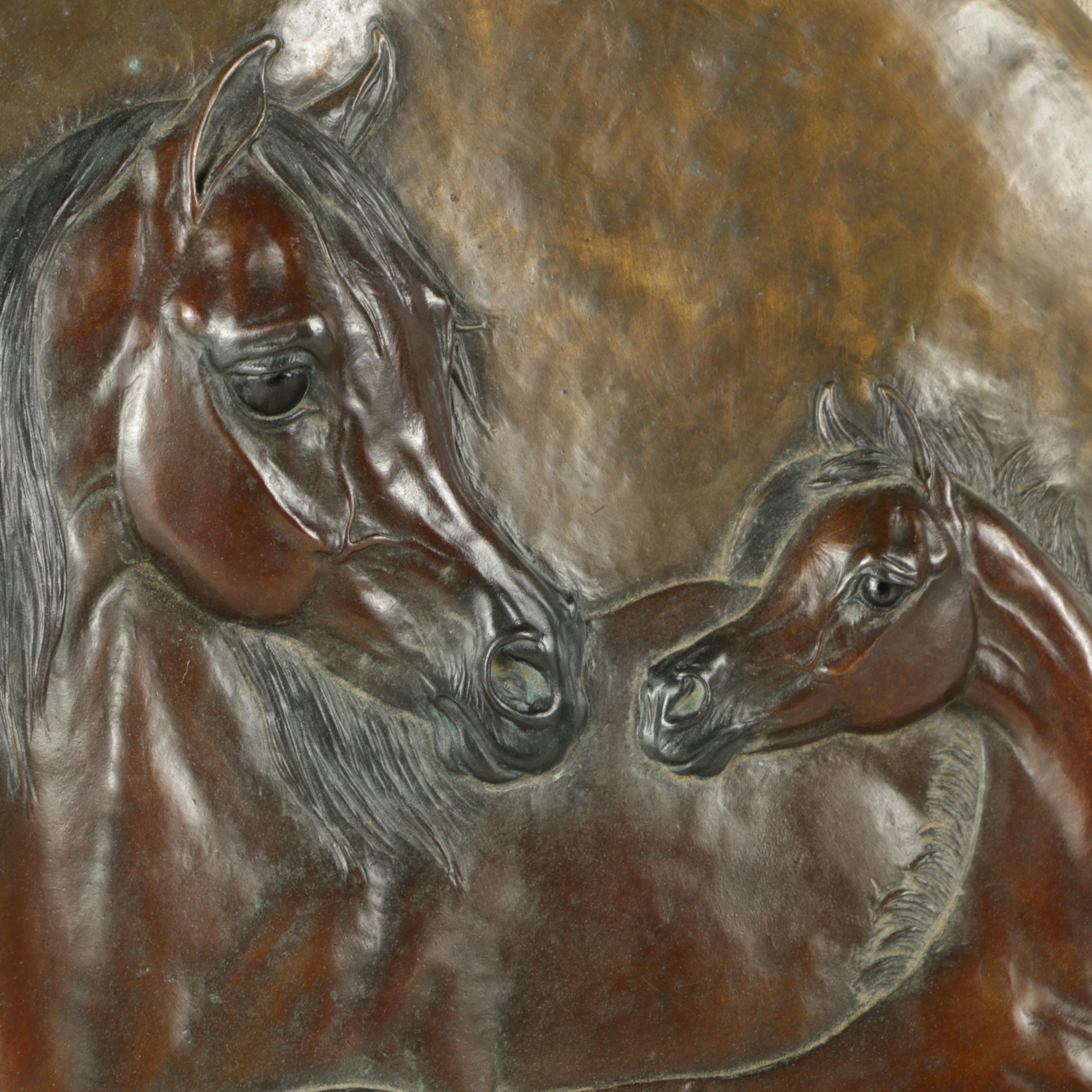 Shary B. Akers Limited Edition Bronze Relief Sculpture "Gentle Spirit"