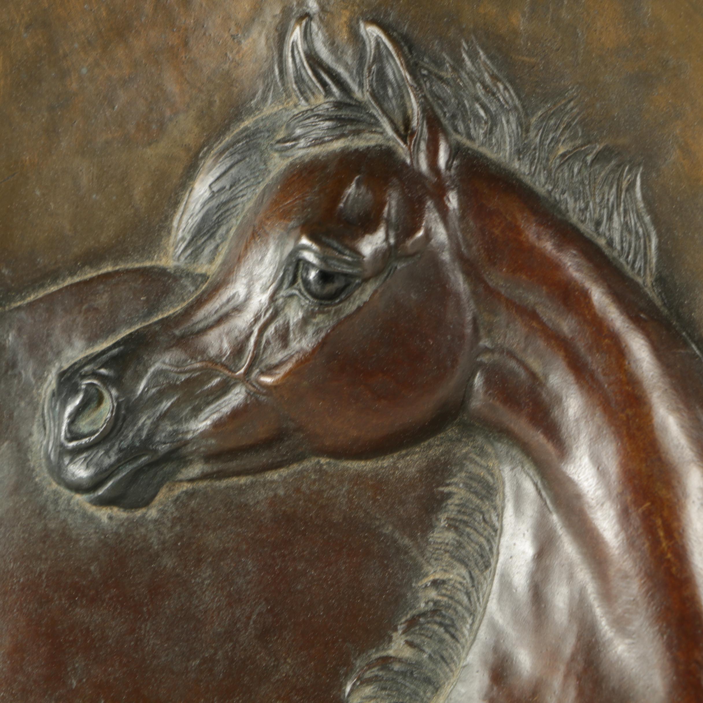Shary B. Akers Limited Edition Bronze Relief Sculpture "Gentle Spirit"