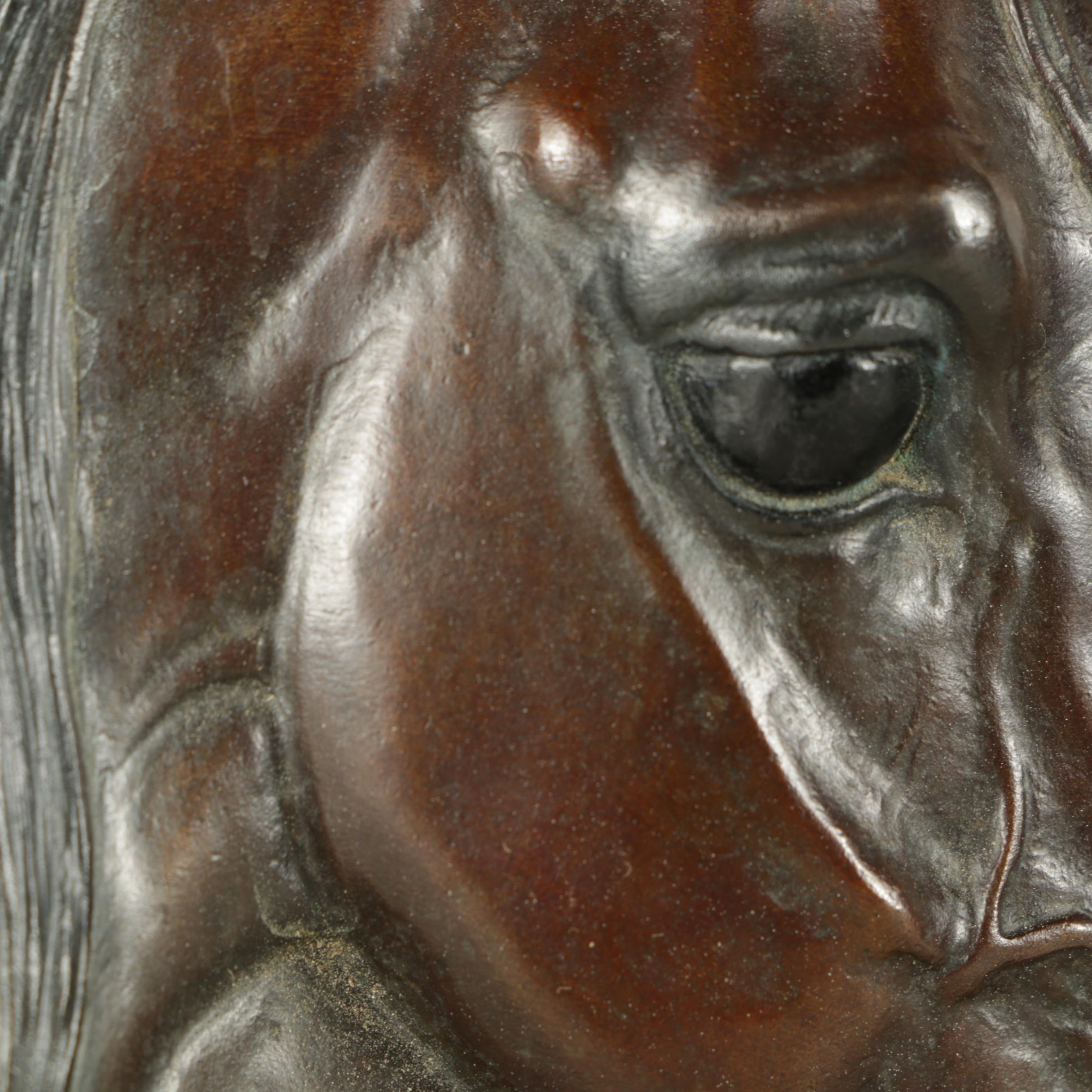 Shary B. Akers Limited Edition Bronze Relief Sculpture "Gentle Spirit"