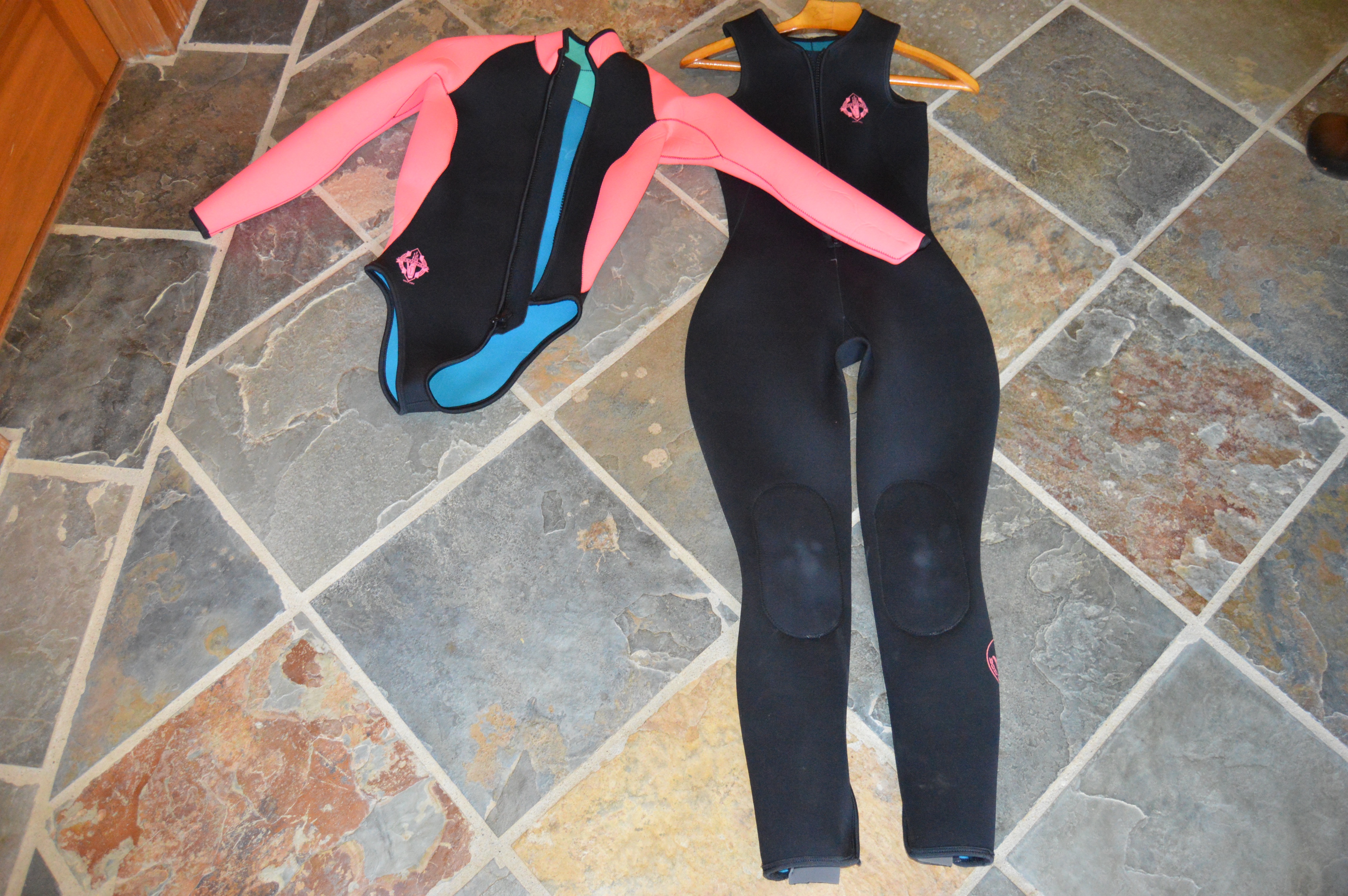 Women's Body Glove Dive Suit and Long Sleeve Vest