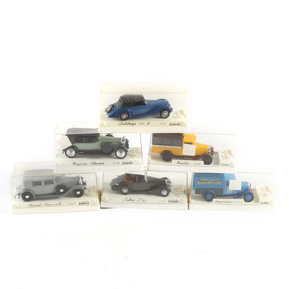Vintage Diecast Model Cars by Solido France