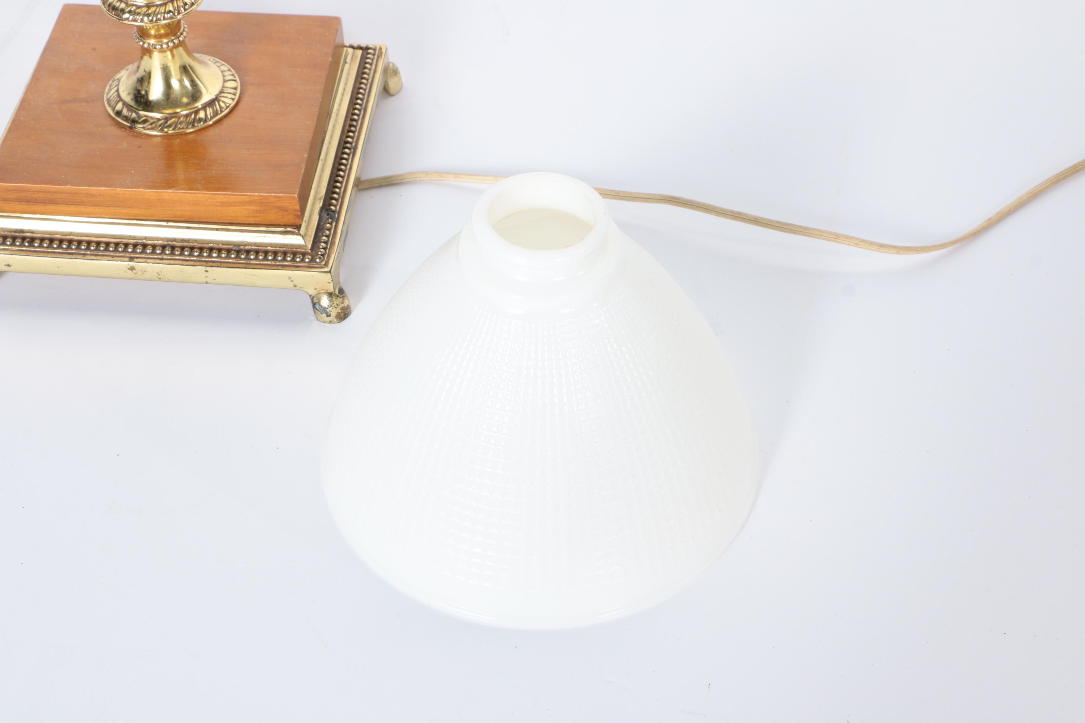 Torchiere Brass Tone Floor Lamp