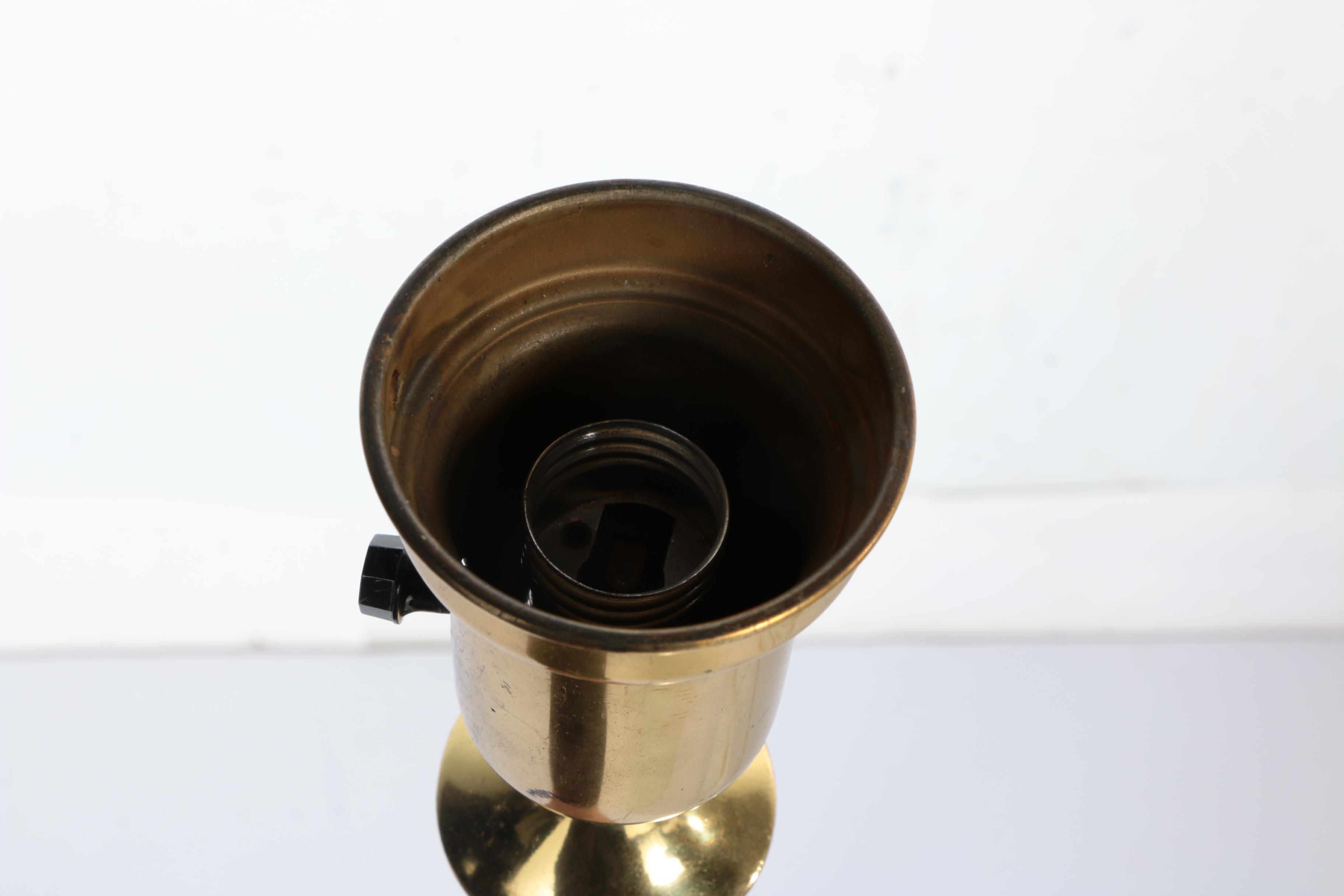 Torchiere Brass Tone Floor Lamp