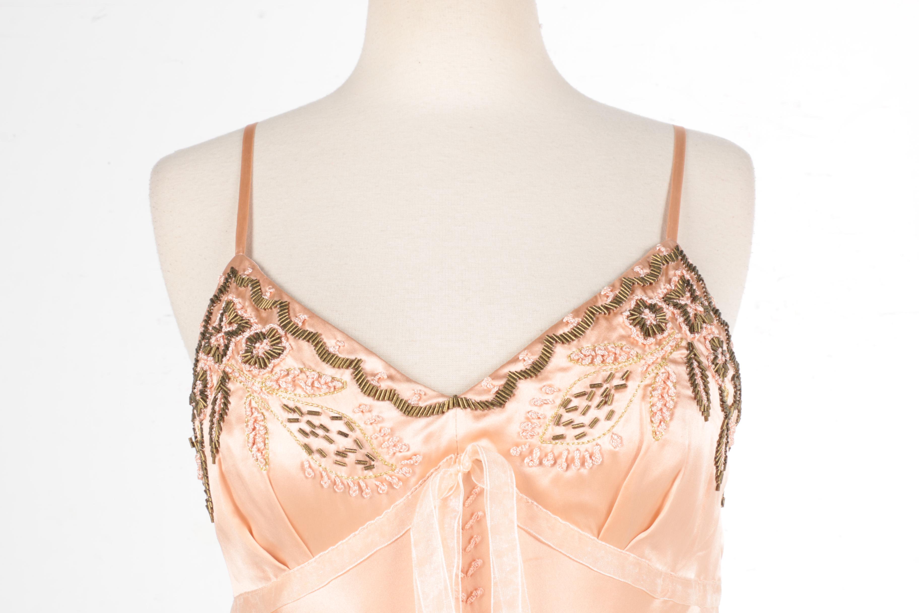 Sue Wong Nocturne Silk Beaded Top