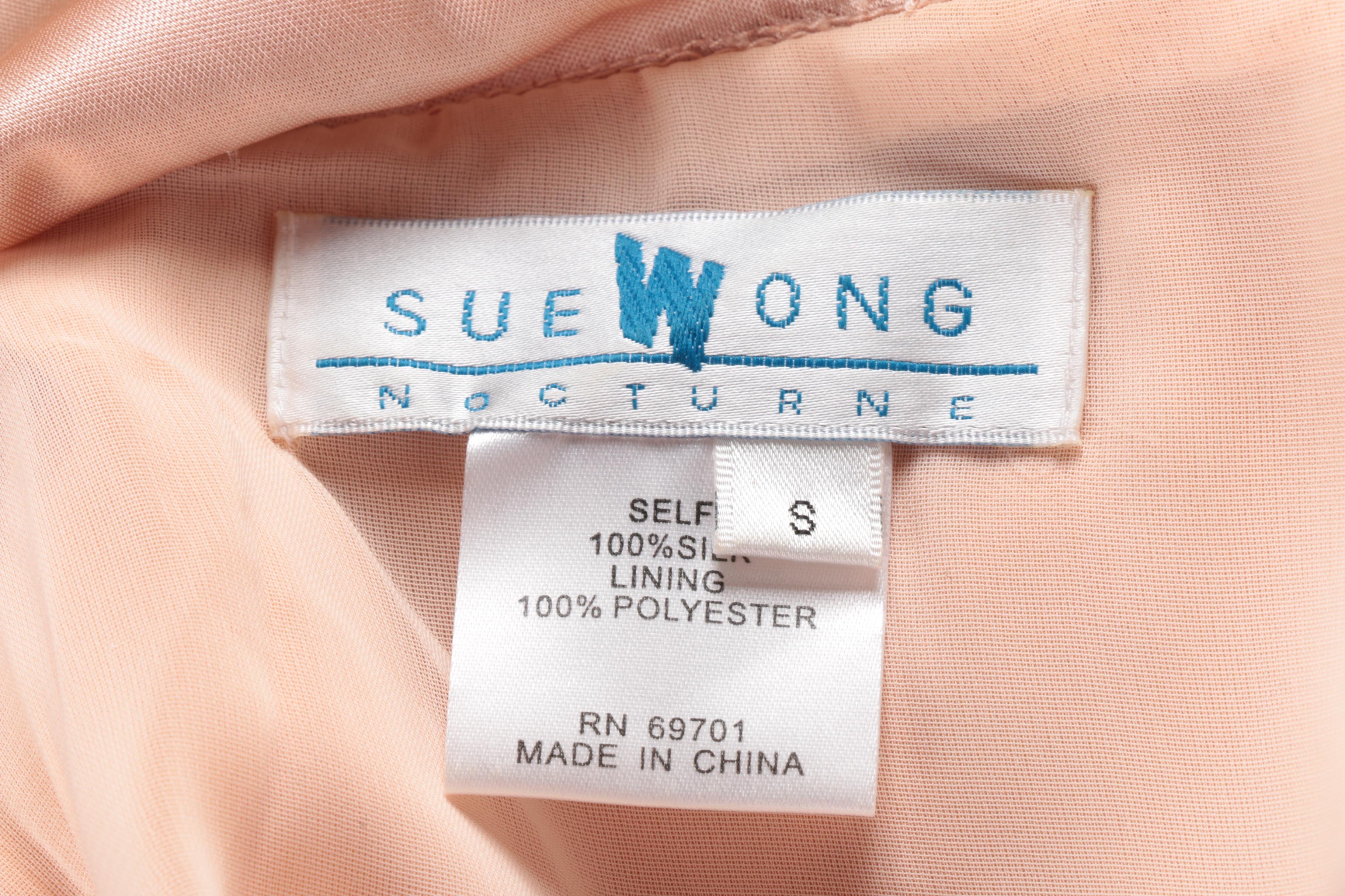 Sue Wong Nocturne Silk Beaded Top